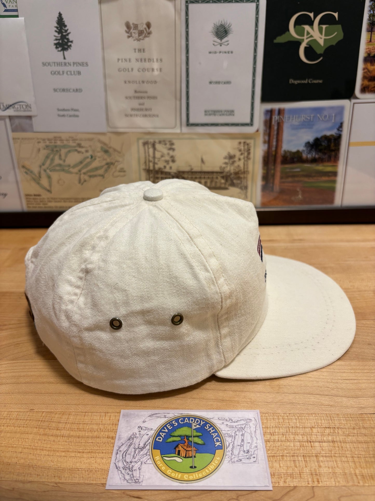 1990s Vintage Pebble Beach Imperial Hat Cream