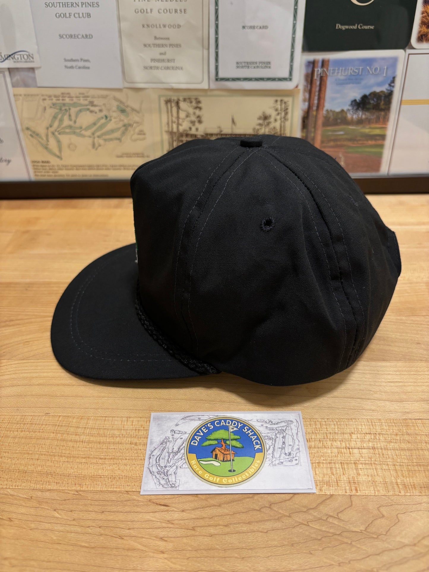 1990s Vintage Pebble Beach Logo Imperial Rope Hat Black