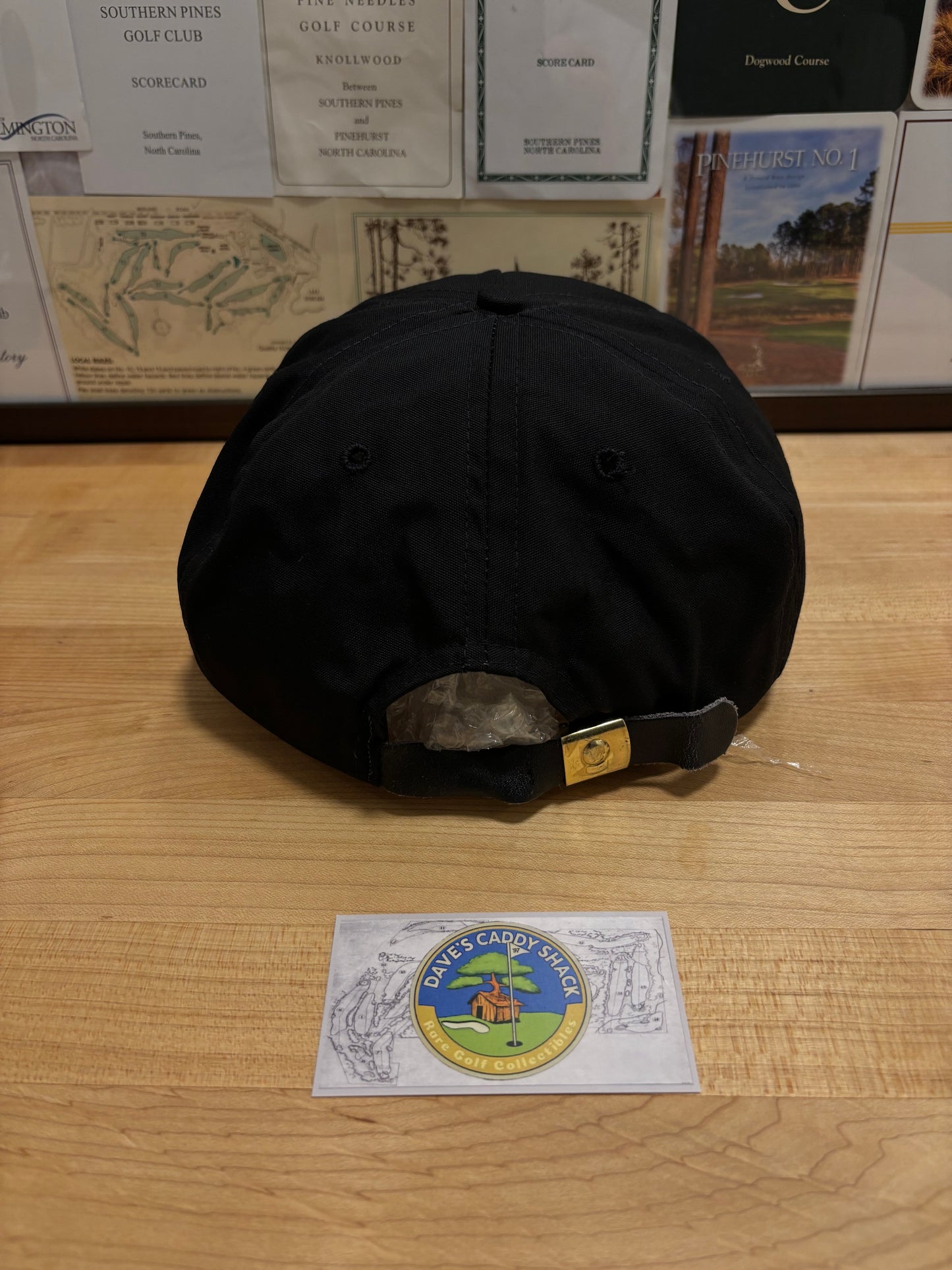 1990s Vintage Pebble Beach Logo Imperial Rope Hat Black