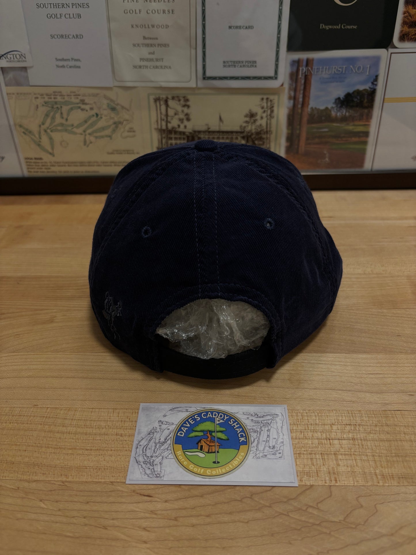 1990s Vintage Pebble Beach Logo Ashworth Hat Navy