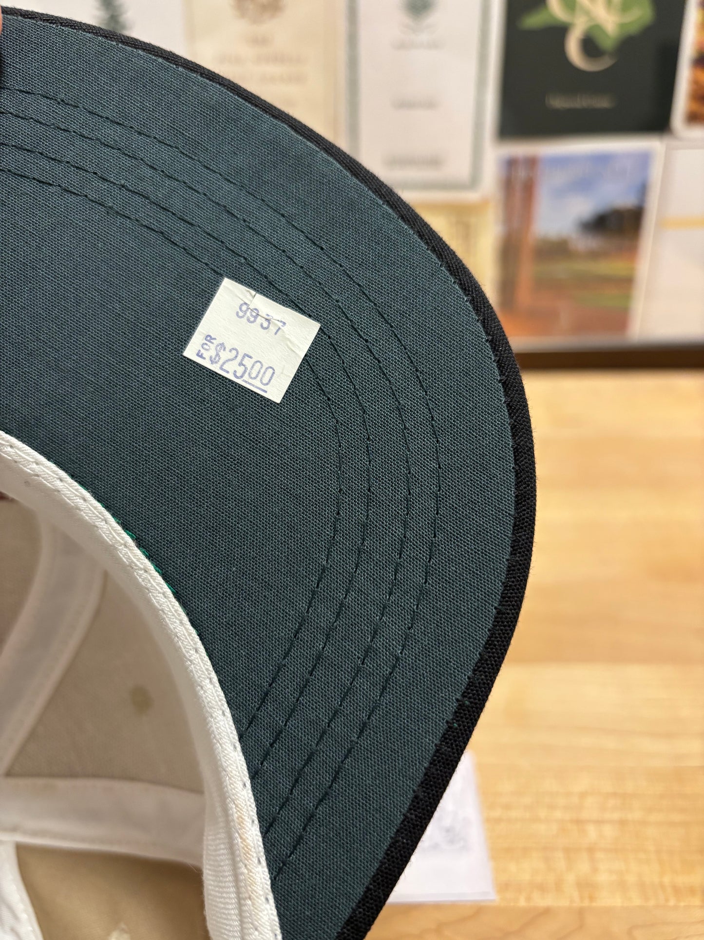 1990s Vintage Pebble Beach Logo Imperial Hat Beige