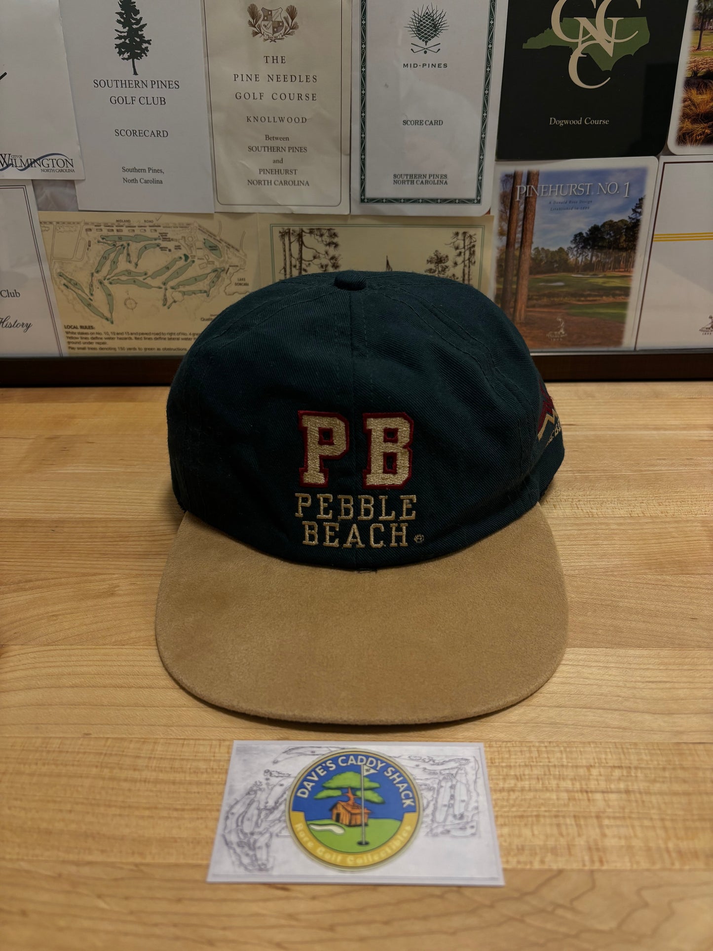 1990s Vintage Pebble Beach PB Logo Imperial Hat