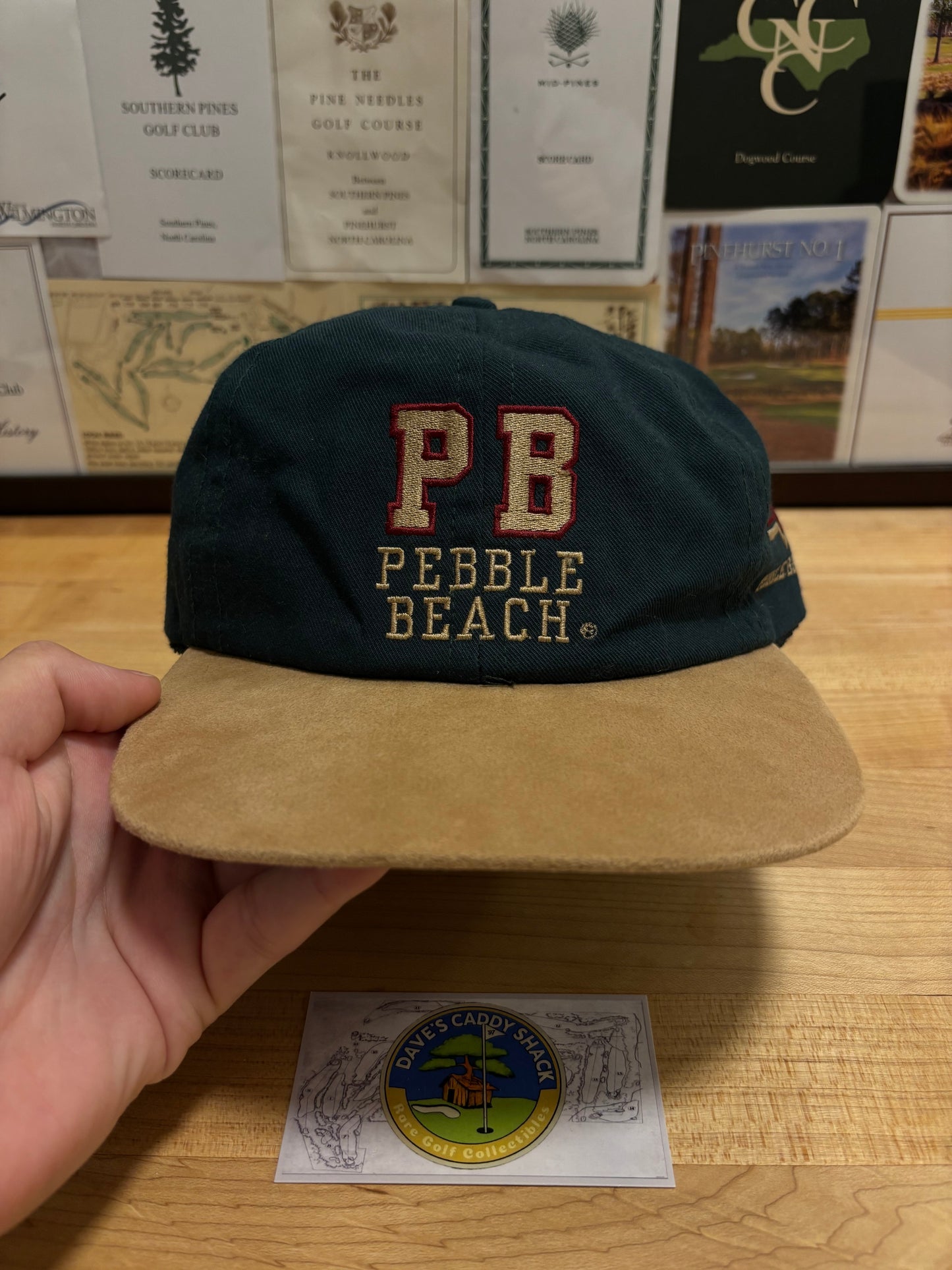 1990s Vintage Pebble Beach PB Logo Imperial Hat
