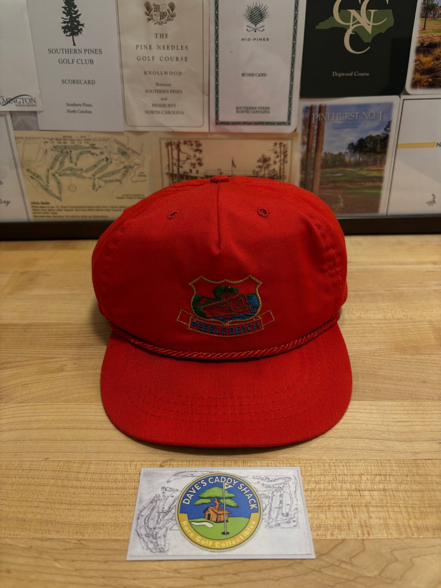 1990s Vintage Pebble Beach Shore Logo Hat