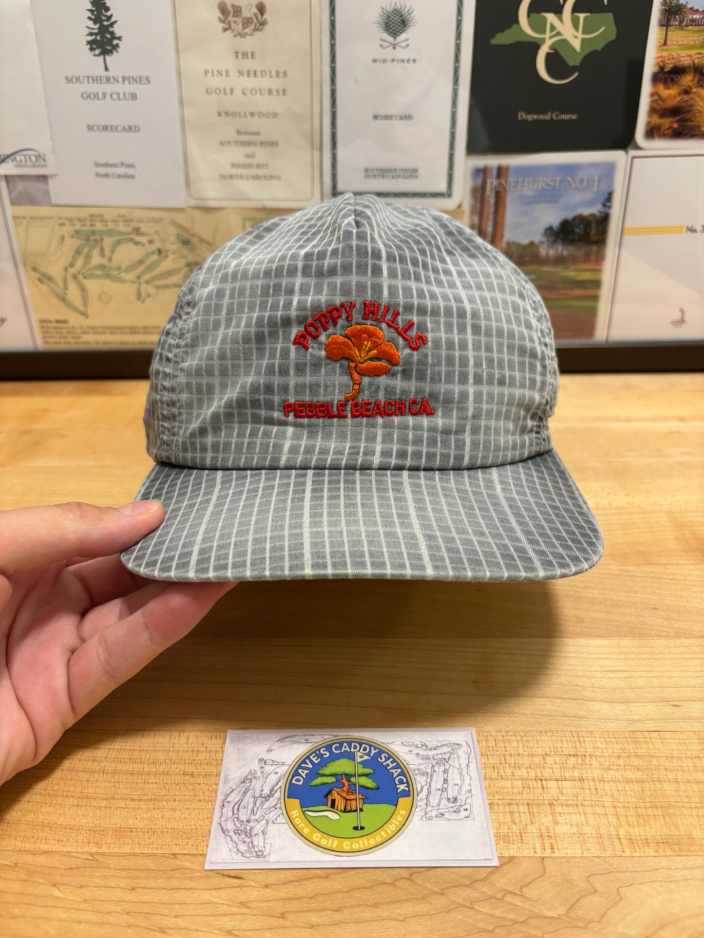 1990s Vintage Poppy Hills Pebble Beach Logo Hat