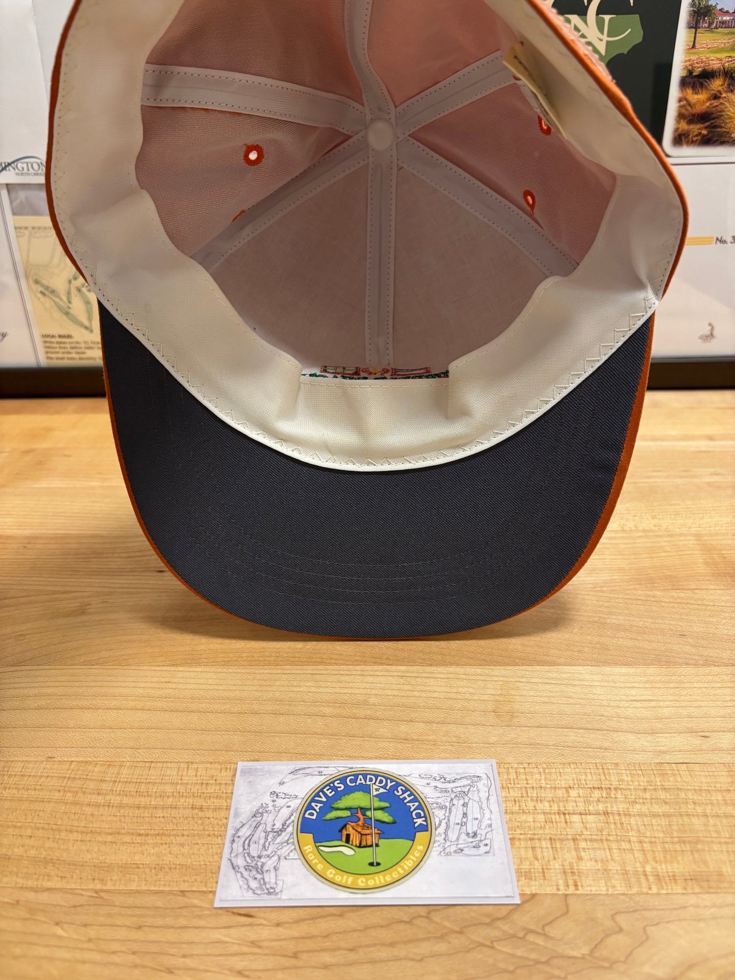 1990s Vintage Pebble Beach Logo Hat Orange