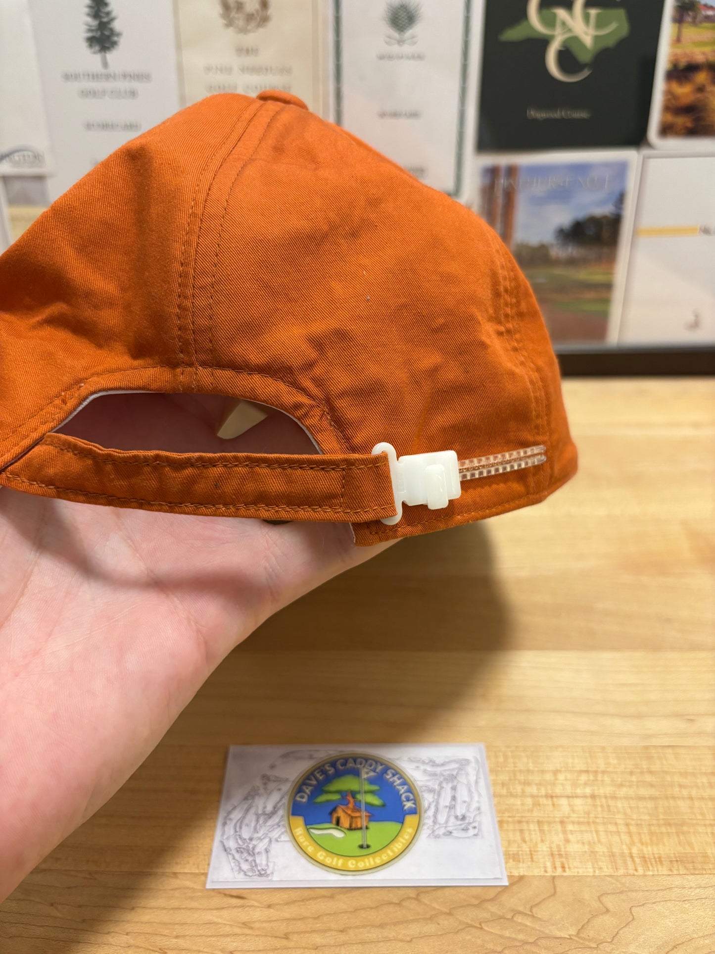 1990s Vintage Pebble Beach Logo Hat Orange