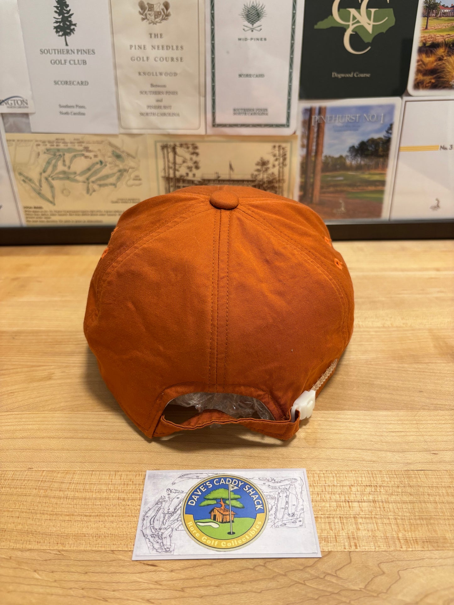 1990s Vintage Pebble Beach Logo Hat Orange