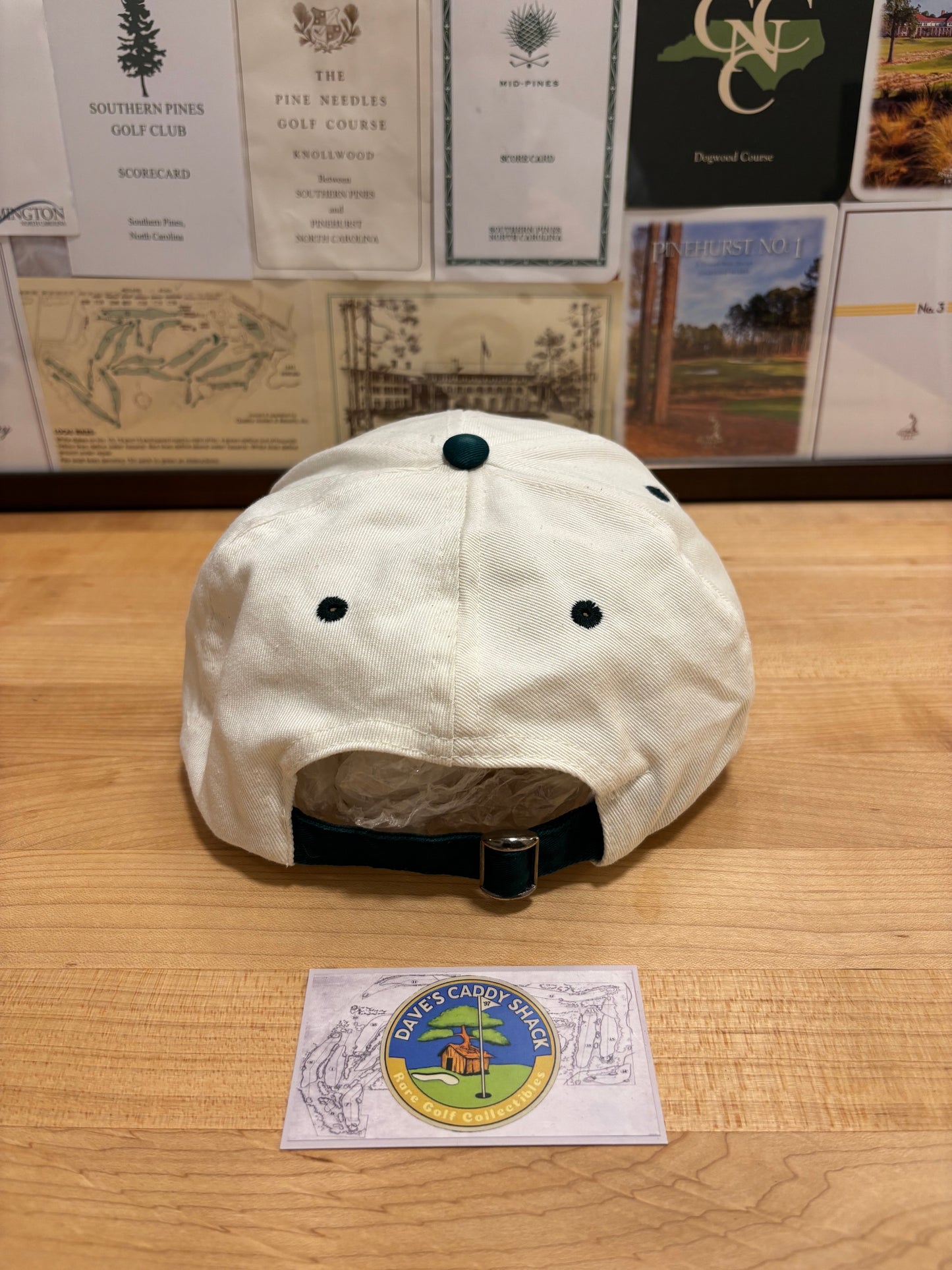 1990s Vintage Pebble Beach Tree Logo Hat White