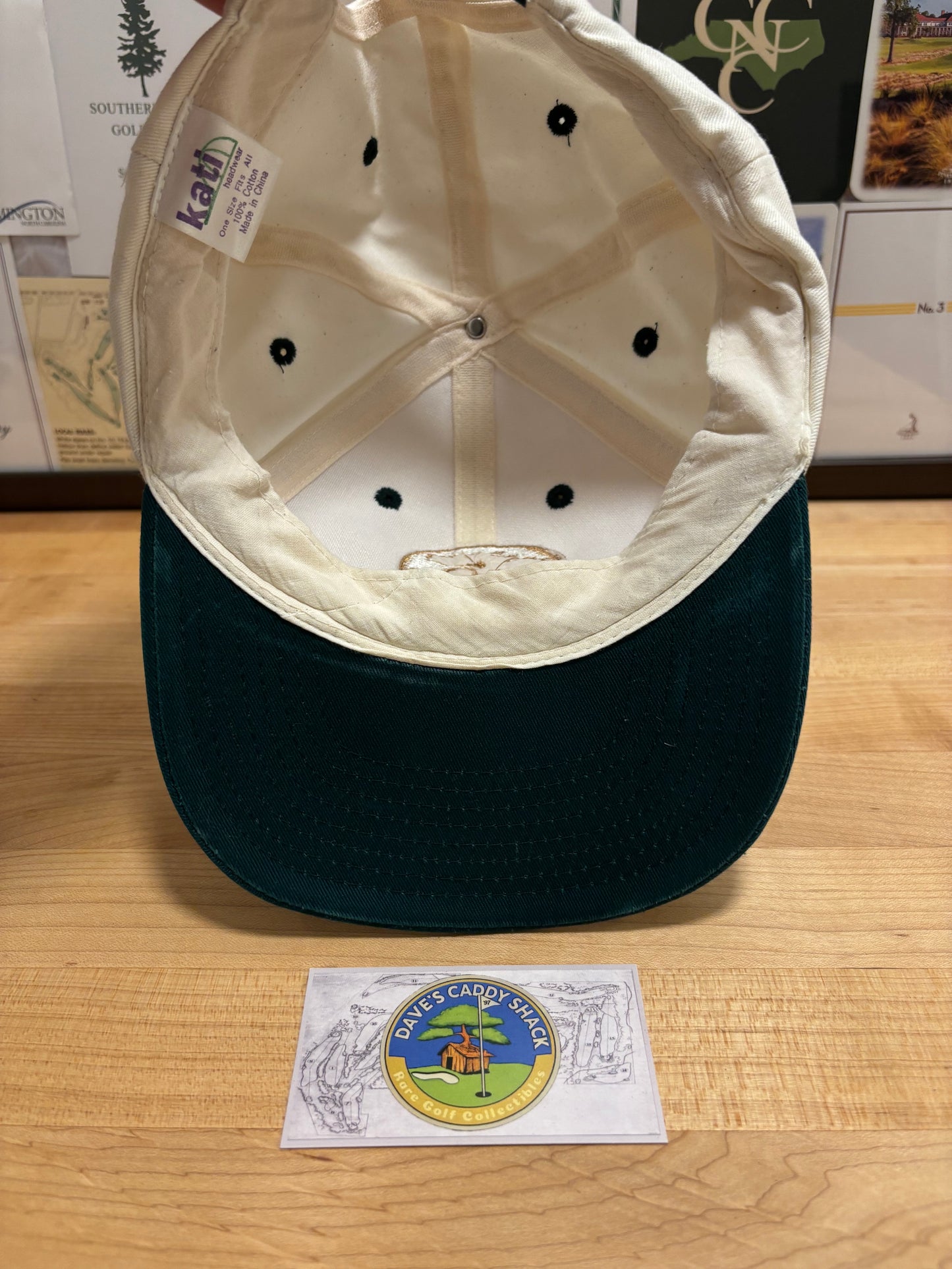 1990s Vintage Pebble Beach Tree Logo Hat White