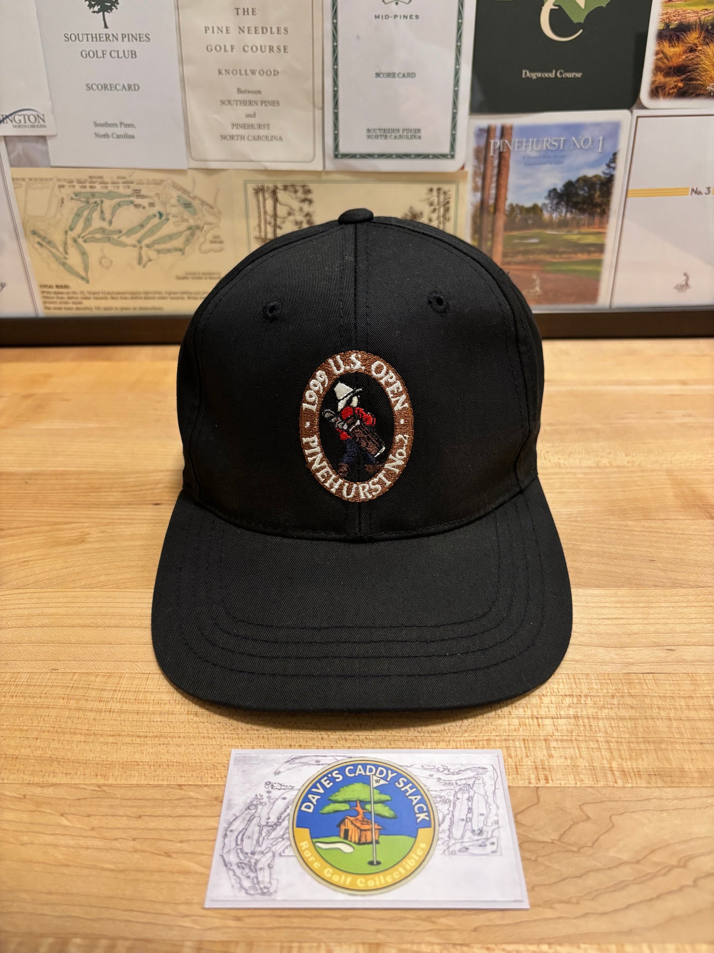 1999 Vintage US Open Pinehurst Imperial Hat Black