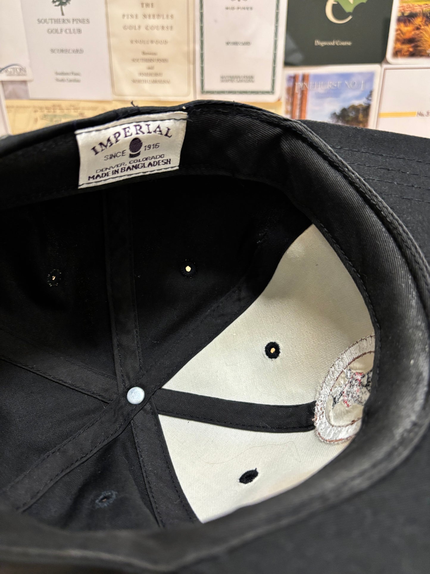 1999 Vintage US Open Pinehurst Imperial Hat Black