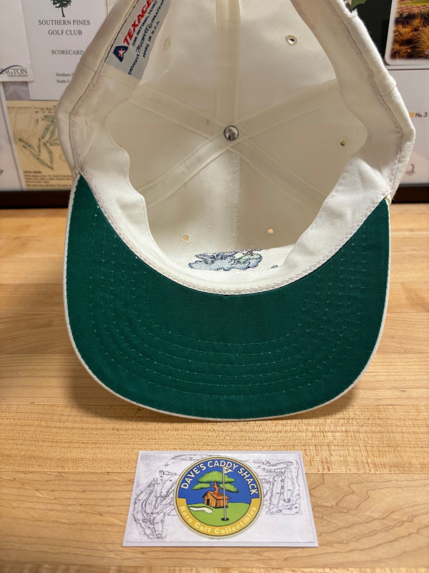 1990s Vintage Trump Doral Blue Monster Golf Club Texace Rope Hat