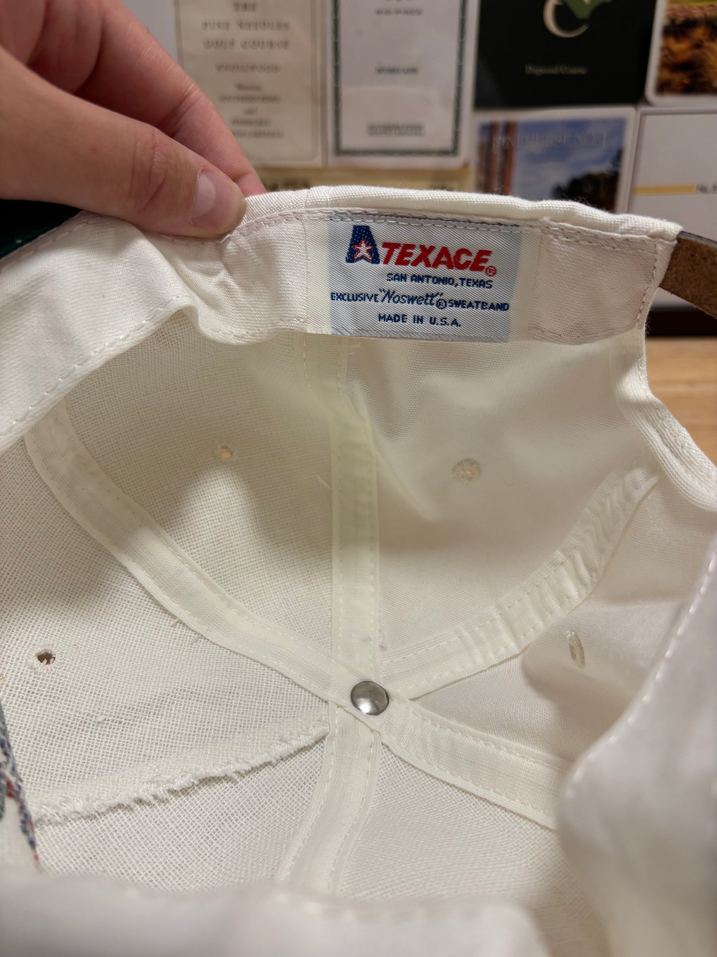 1990s Vintage Trump Doral Blue Monster Golf Club Texace Rope Hat