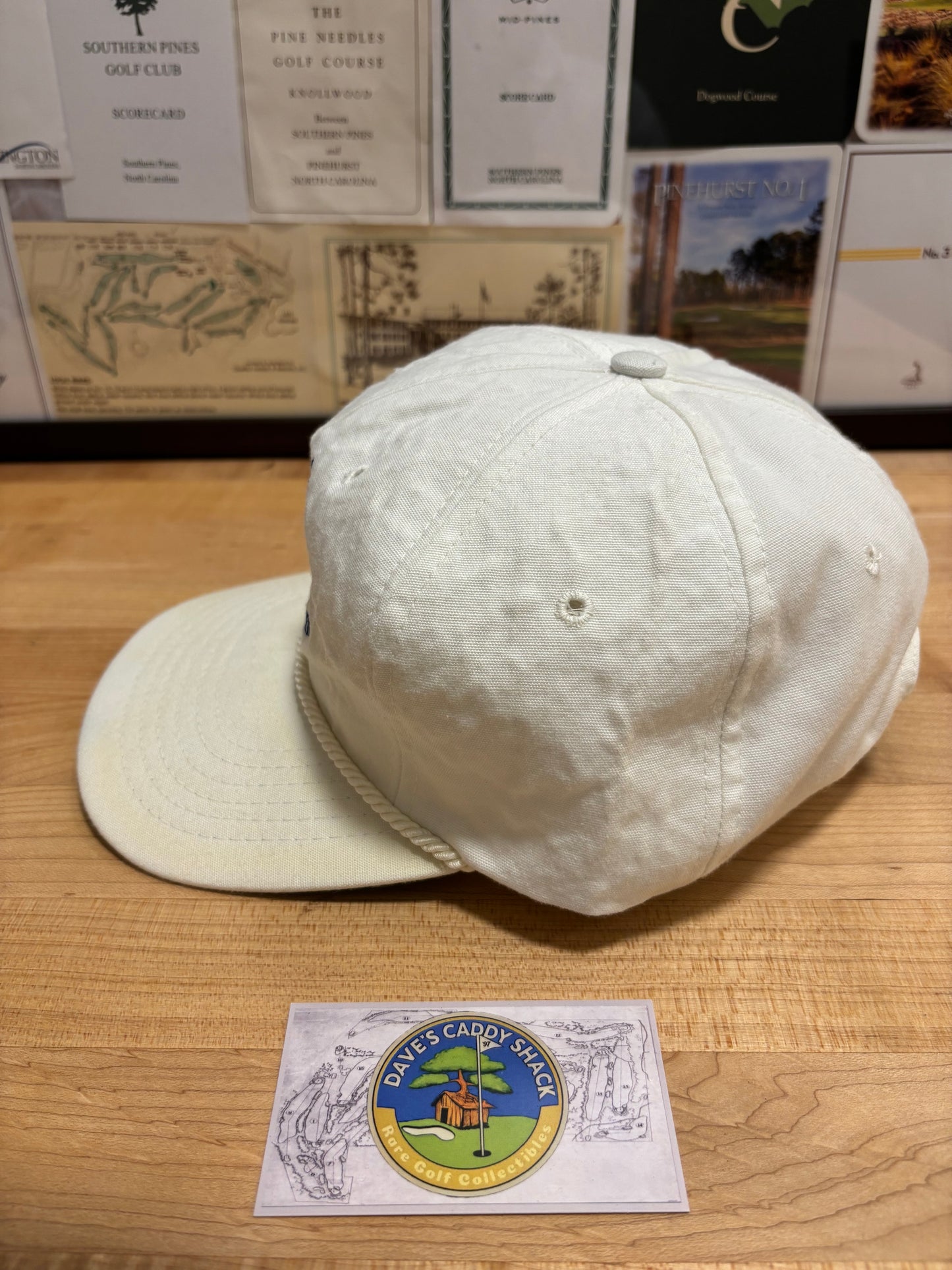 1990s Vintage Trump Doral Blue Monster Golf Club Texace Rope Hat