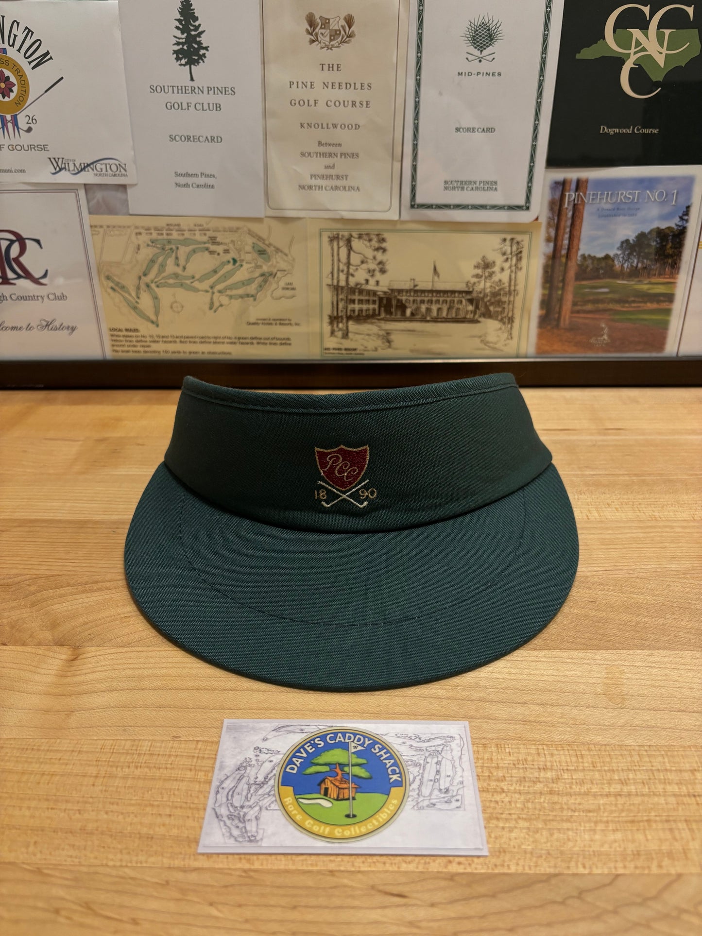 1990s Vintage Plainfield Country Club Imperial Visor