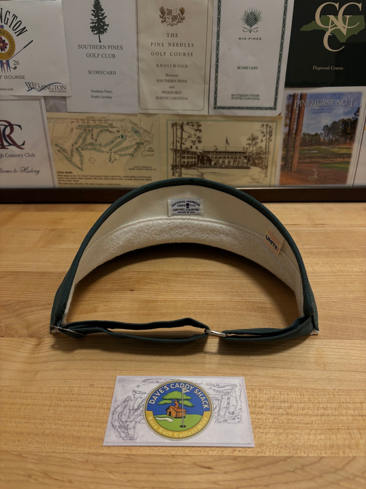 1990s Vintage Plainfield Country Club Imperial Visor