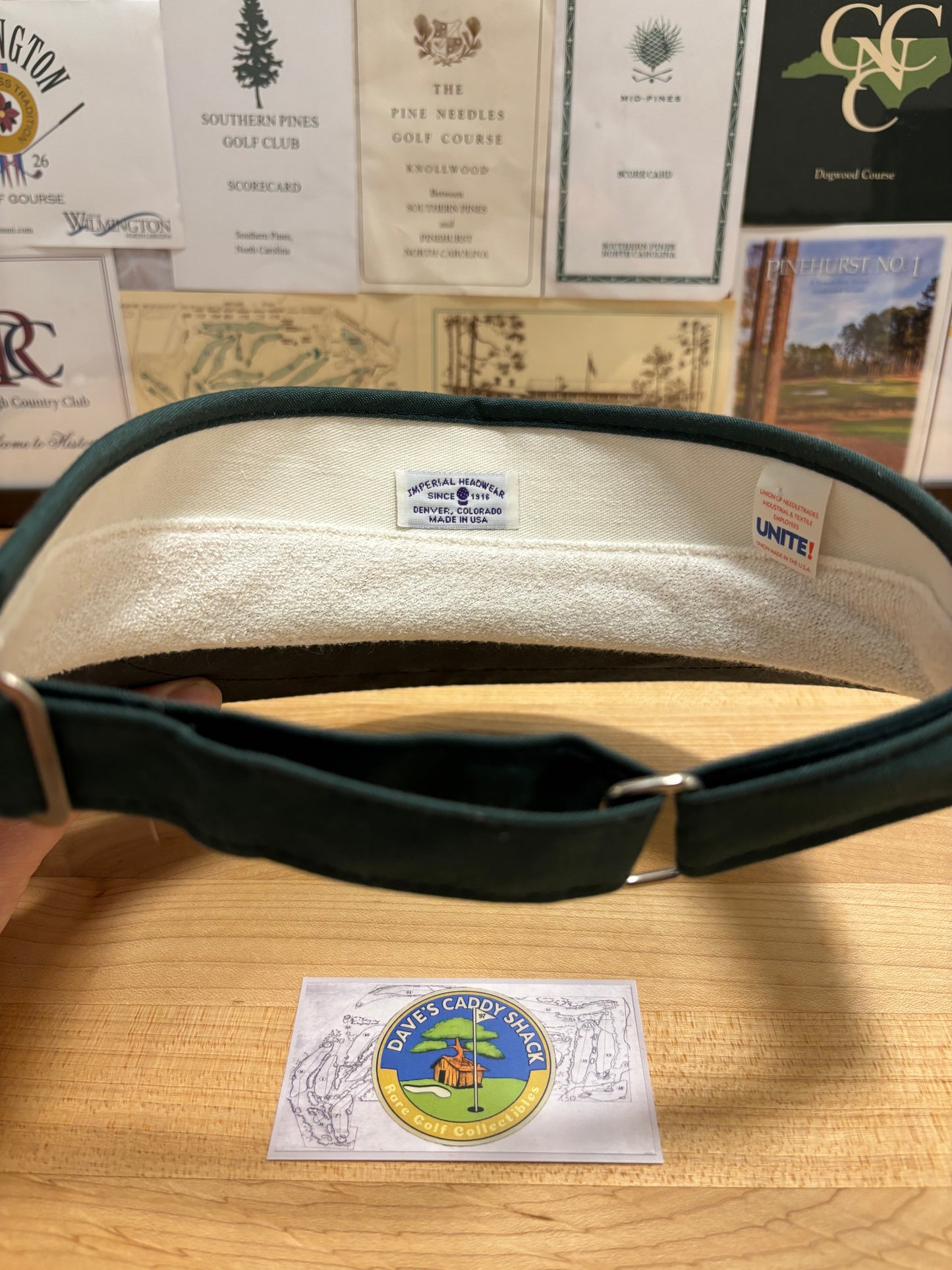 1990s Vintage Plainfield Country Club Imperial Visor