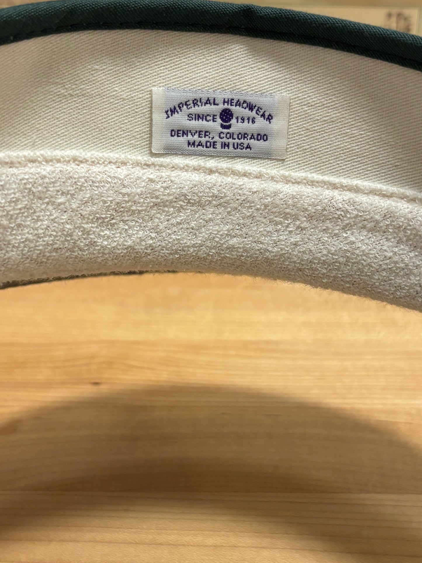 1990s Vintage Plainfield Country Club Imperial Visor