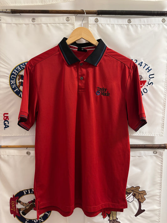 2010s Taylormade Retro Classic Logo Polo Red