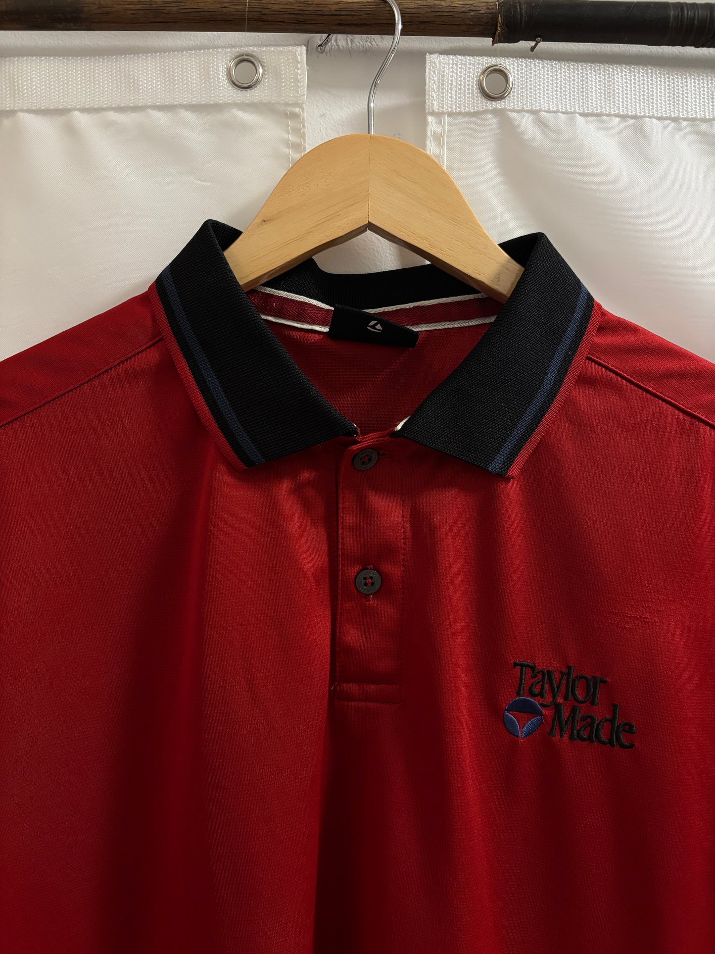 2010s Taylormade Retro Classic Logo Polo Red