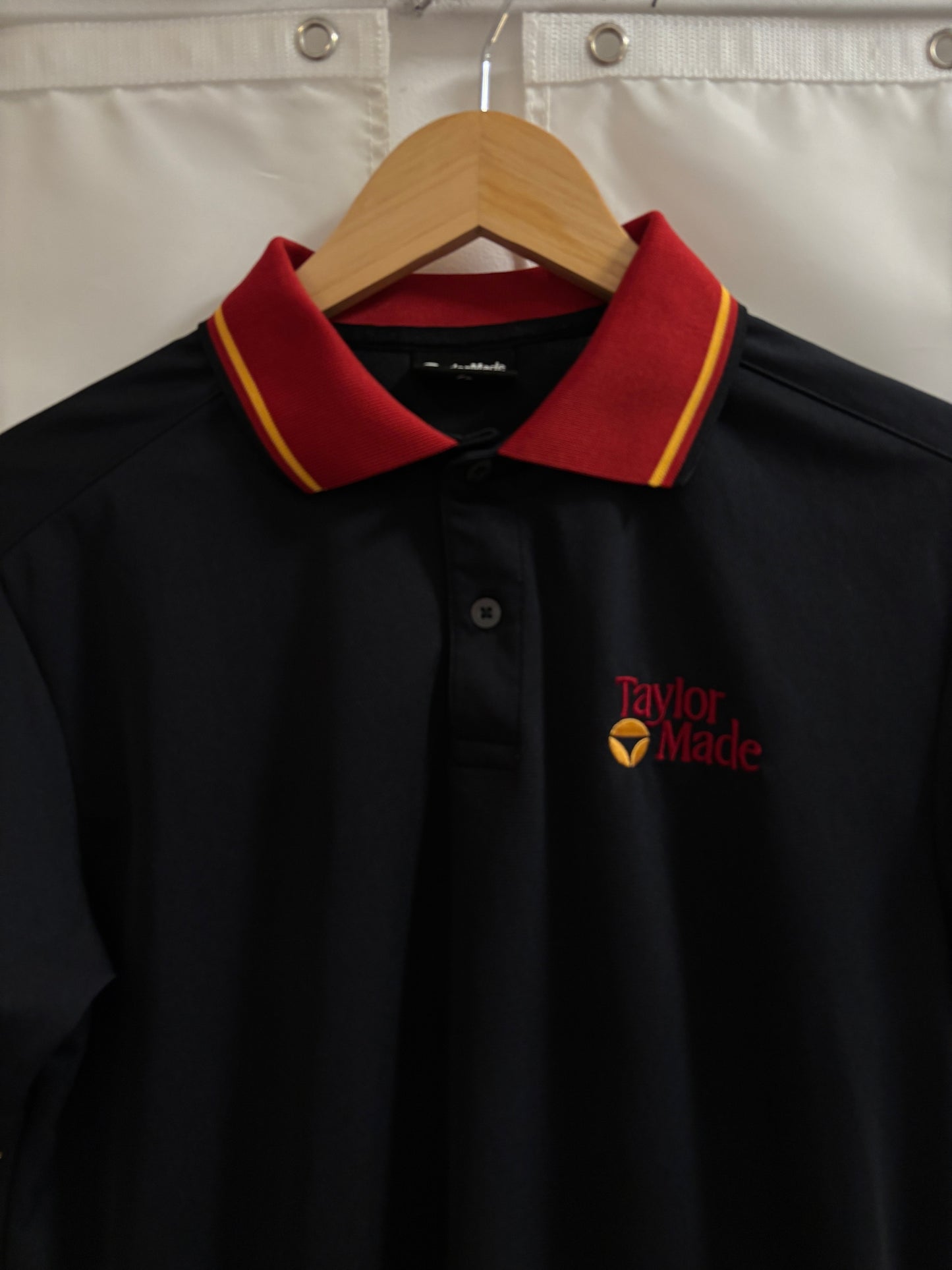 2010s Taylormade Retro Classic Logo Polo Black