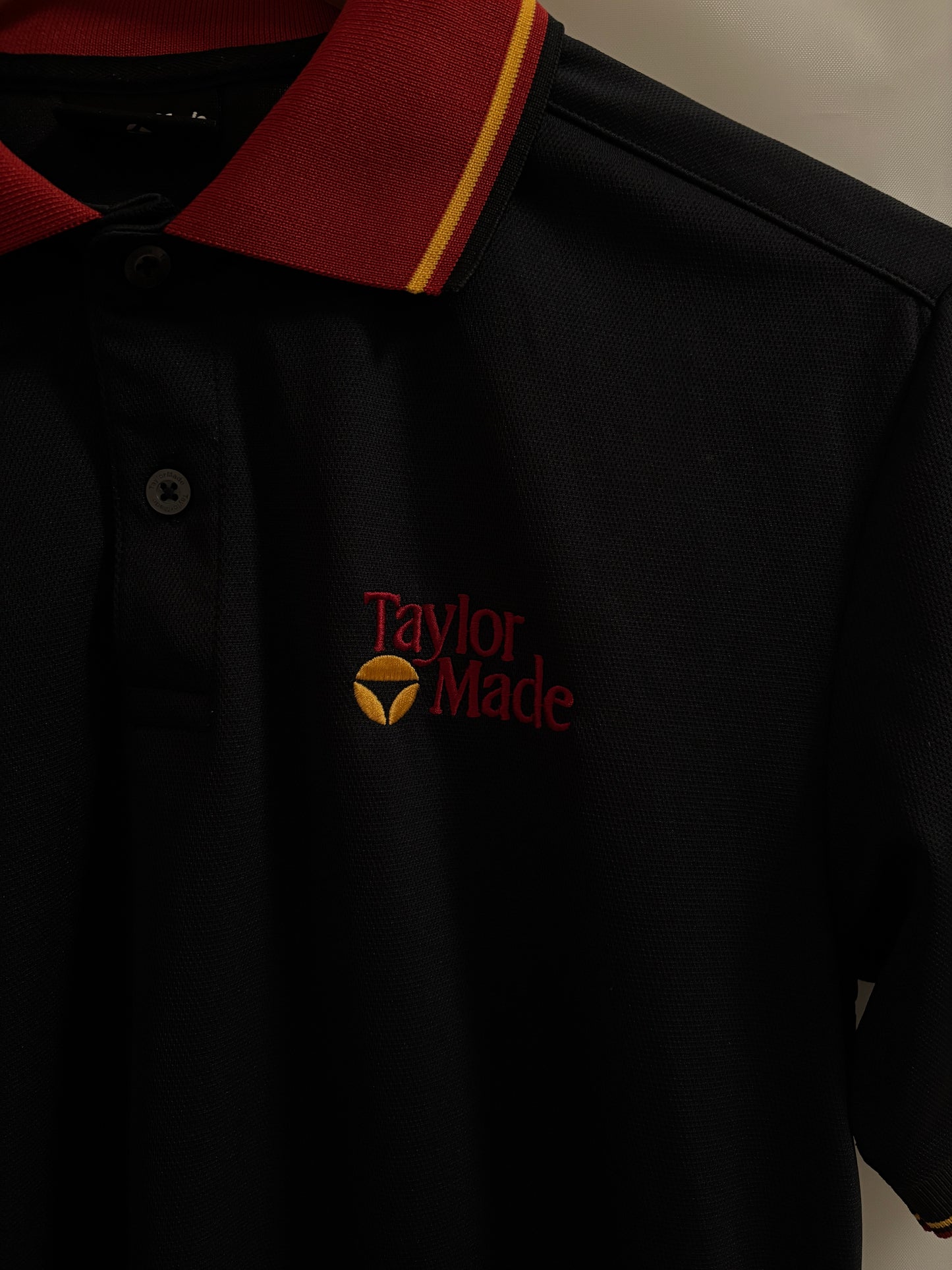 2010s Taylormade Retro Classic Logo Polo Black