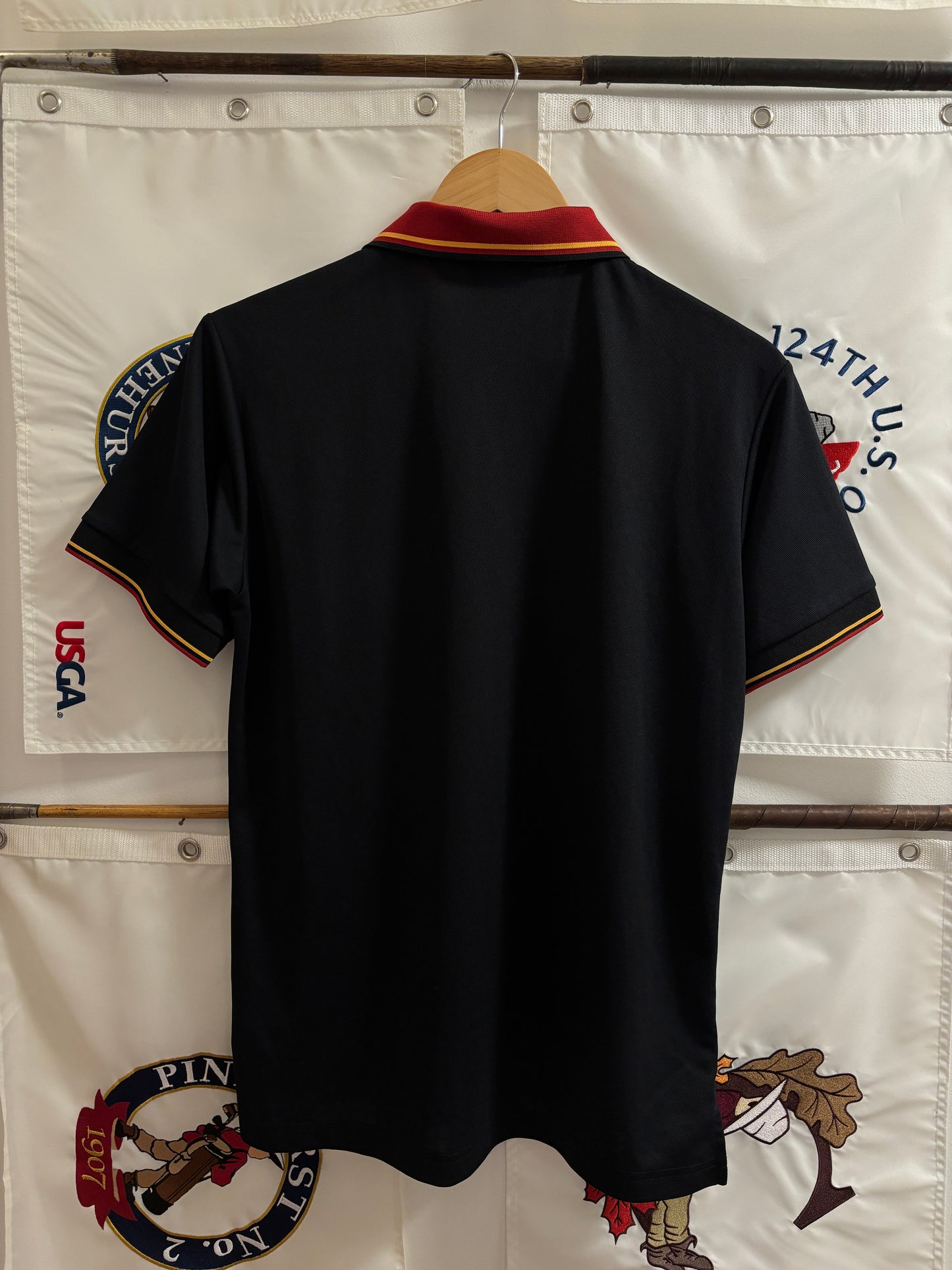 2010s Taylormade Retro Classic Logo Polo Black