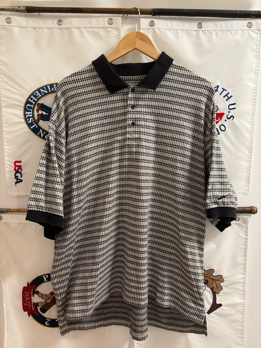 1990s Vintage Nike Golf All Over Arm Swoosh Logo Polo