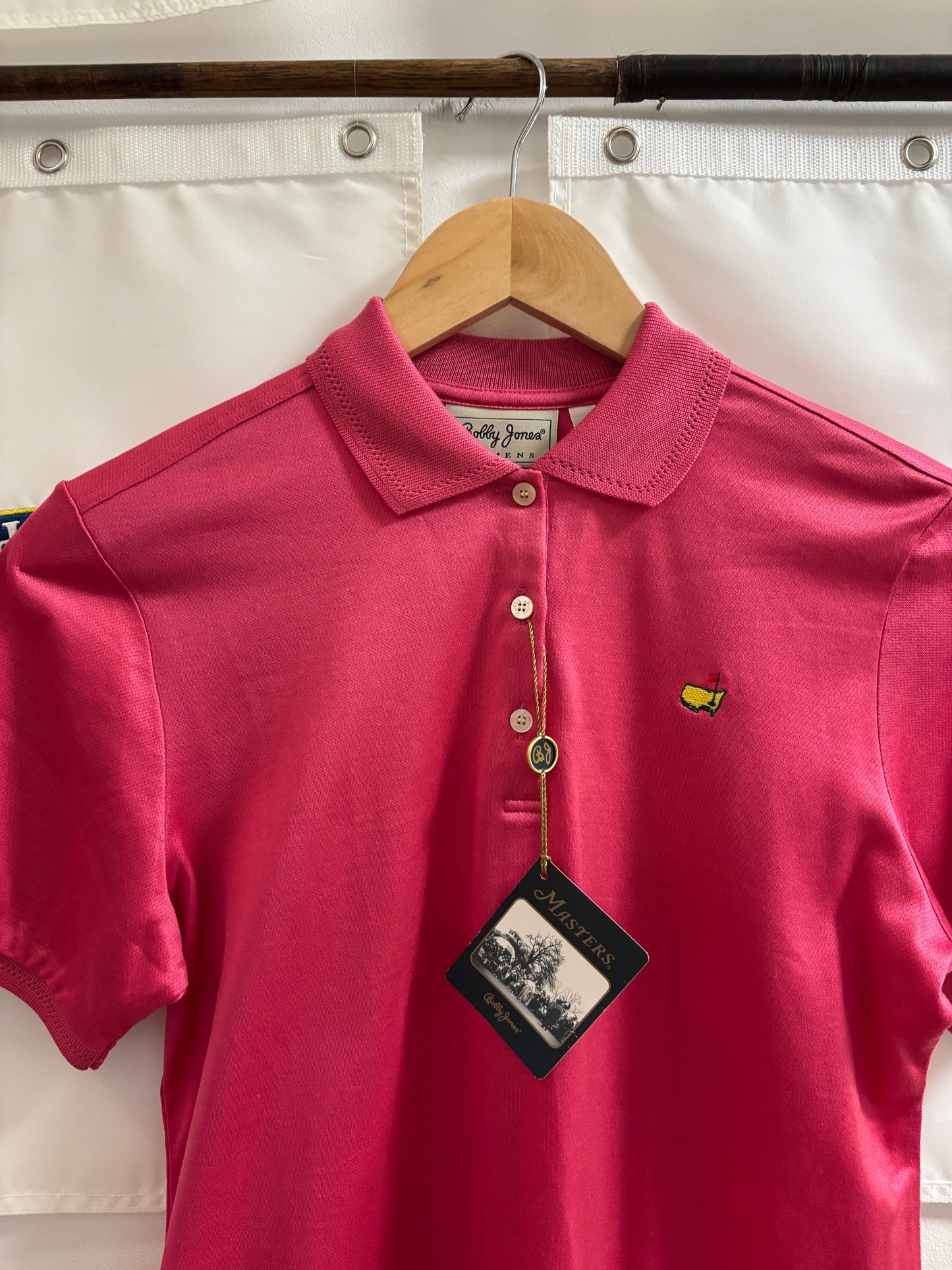1990s Vintage Masters Bobby Jones Collection Polo Shirt Pink
