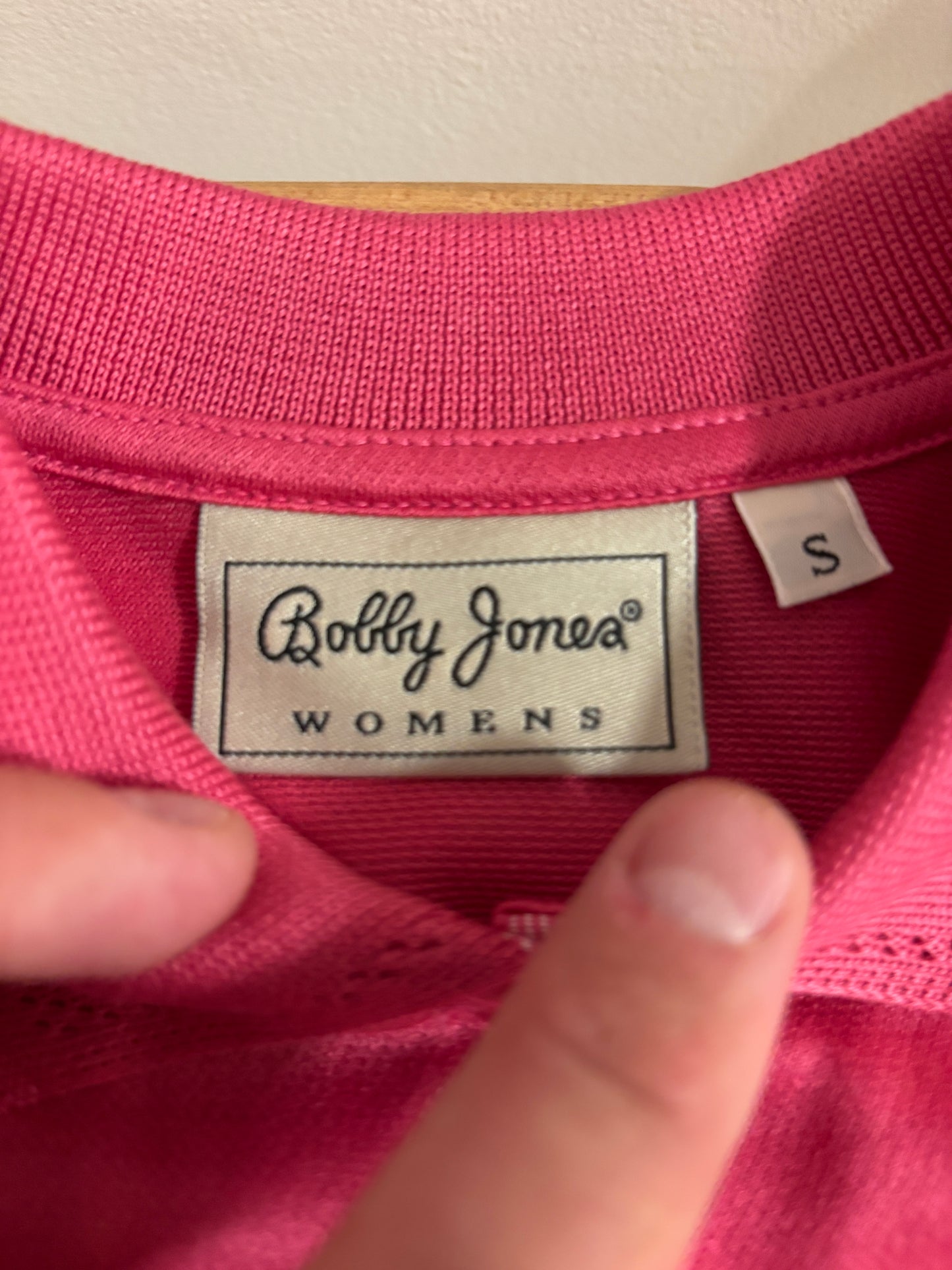 1990s Vintage Masters Bobby Jones Collection Polo Shirt Pink