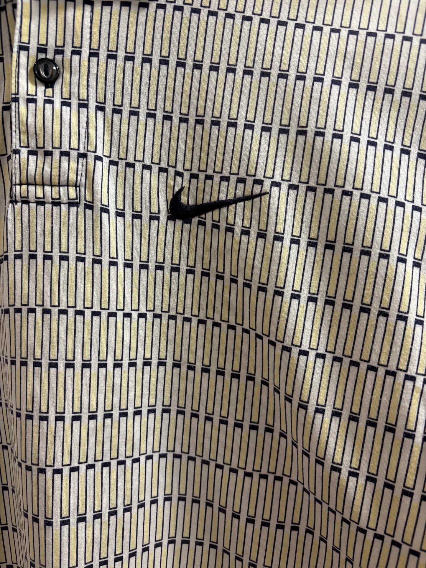 1990s Vintage Nike Tiger Woods All Over Yin Yang Logo Polo