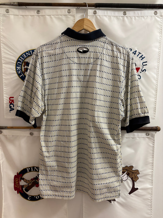 1990s Vintage Nike Tiger Woods All Over Yin Yang Logo Polo