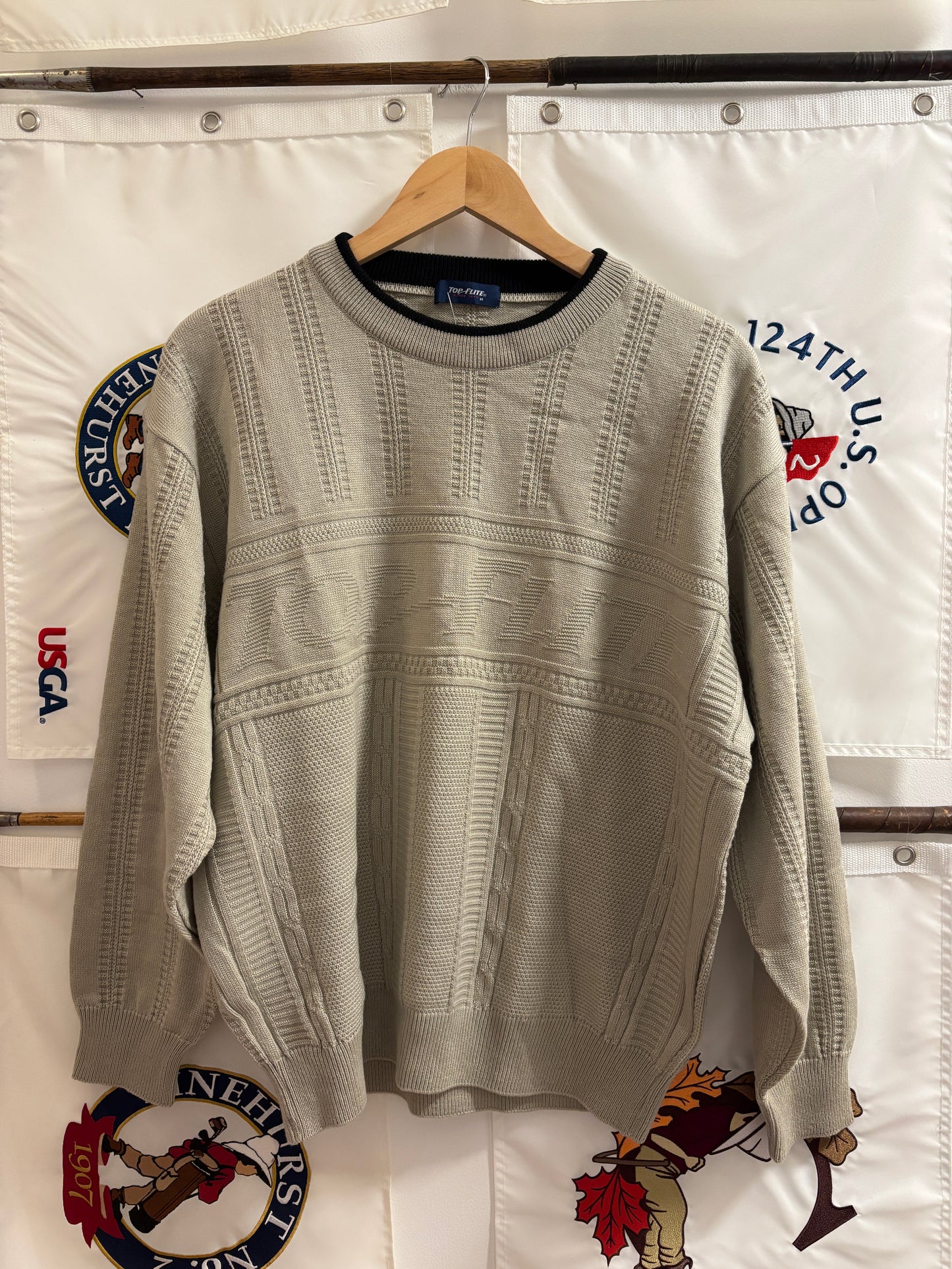 1990s Vintage Top Flite Knitted Sweater