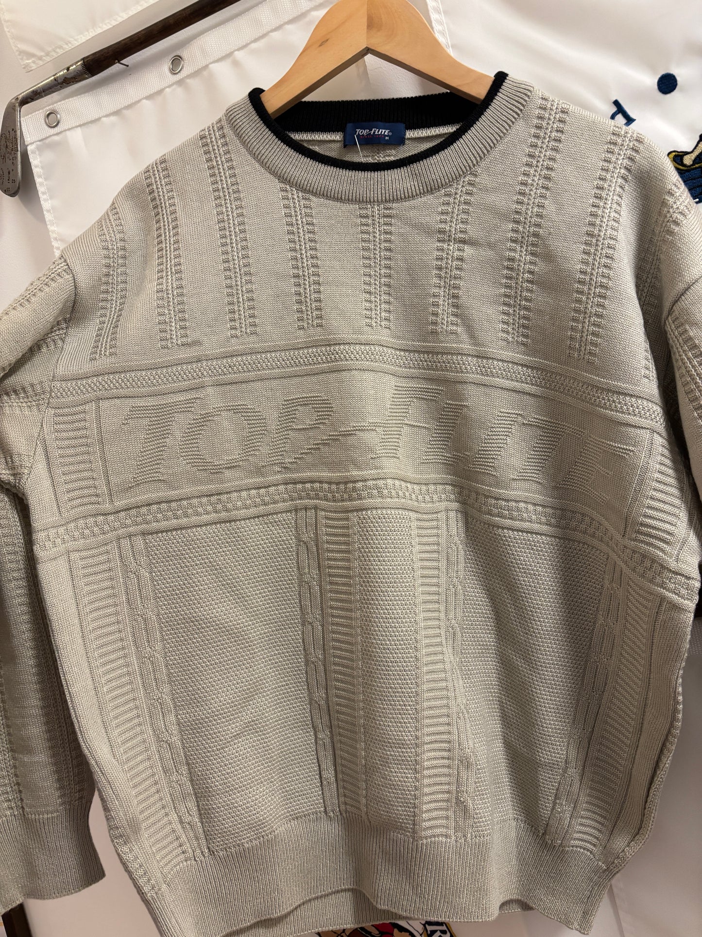 1990s Vintage Top Flite Knitted Sweater