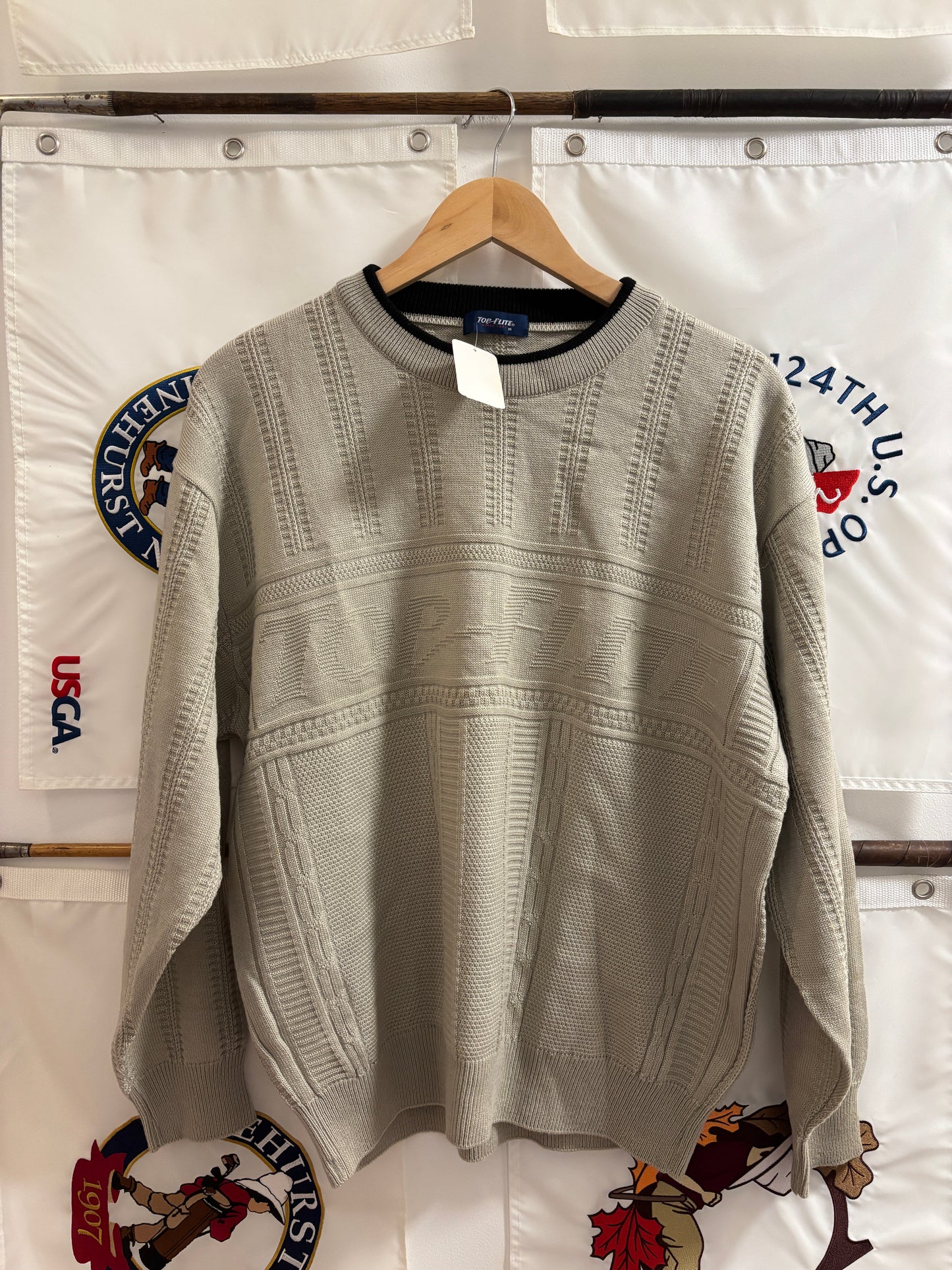 1990s Vintage Top Flite Knitted Sweater