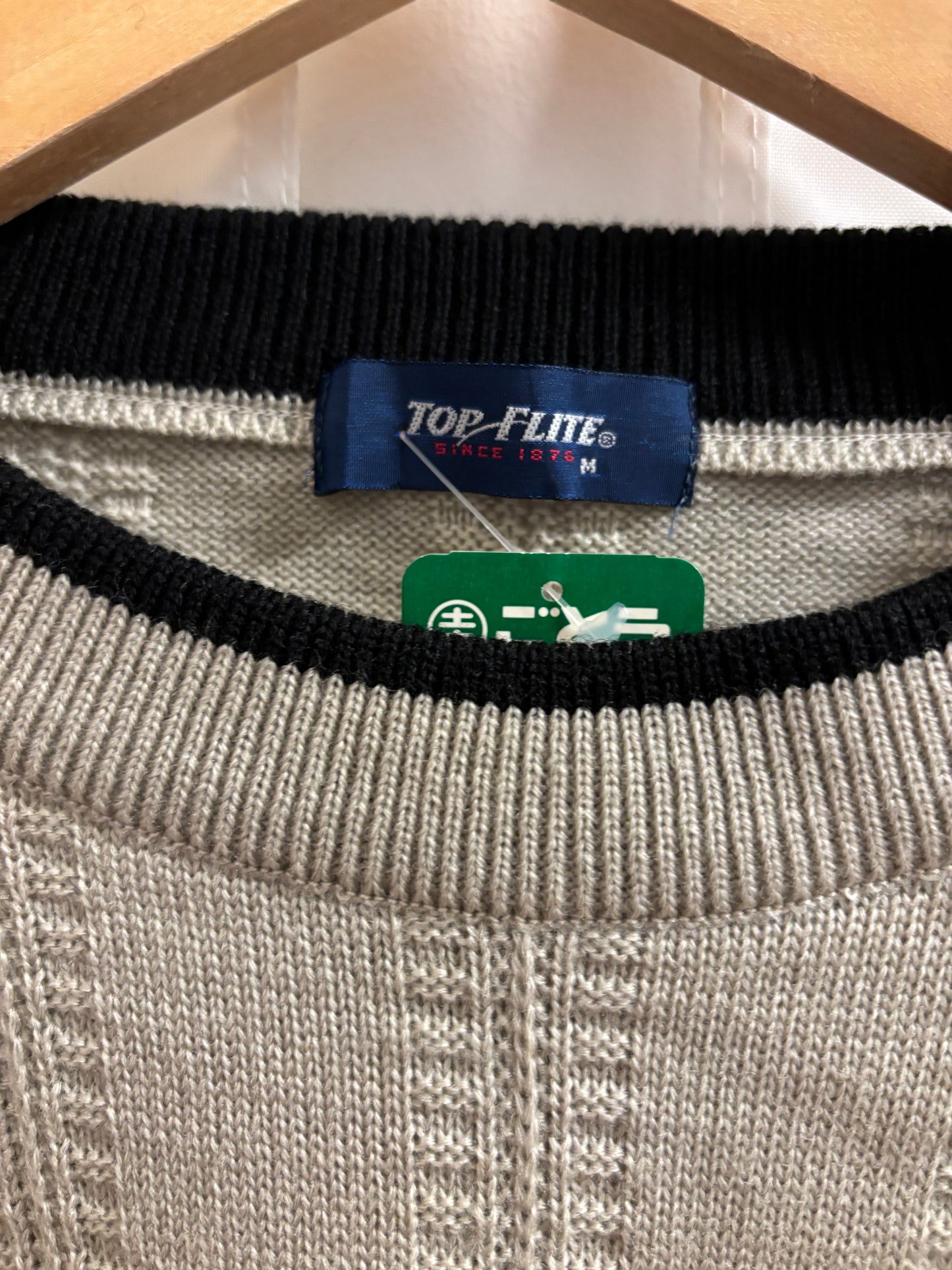 1990s Vintage Top Flite Knitted Sweater