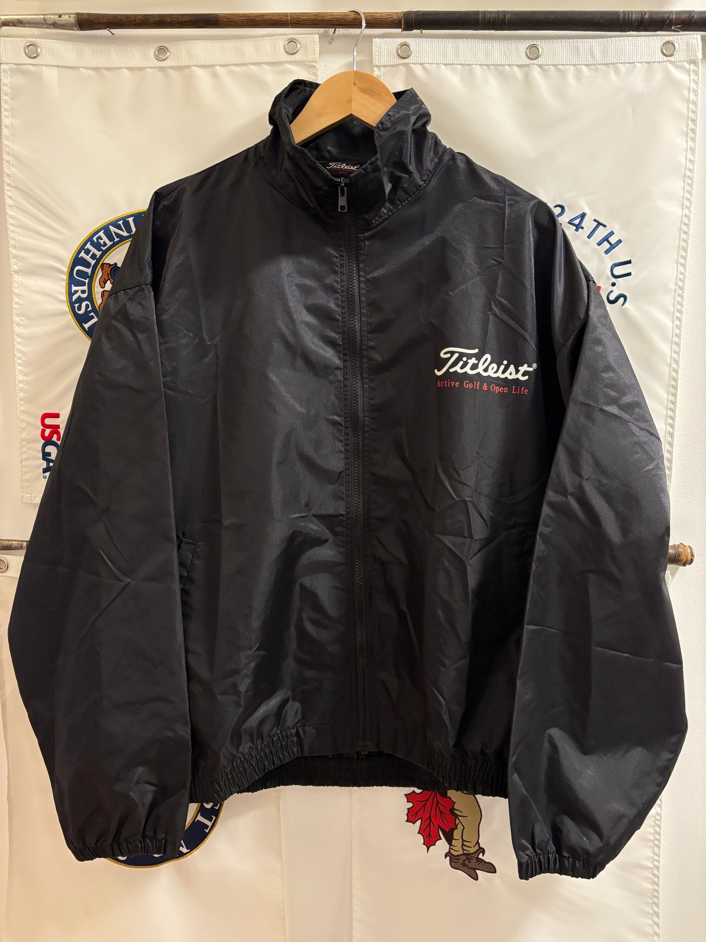 1990s Vintage Titleist Active Golf & Open Life Coaches Jacket