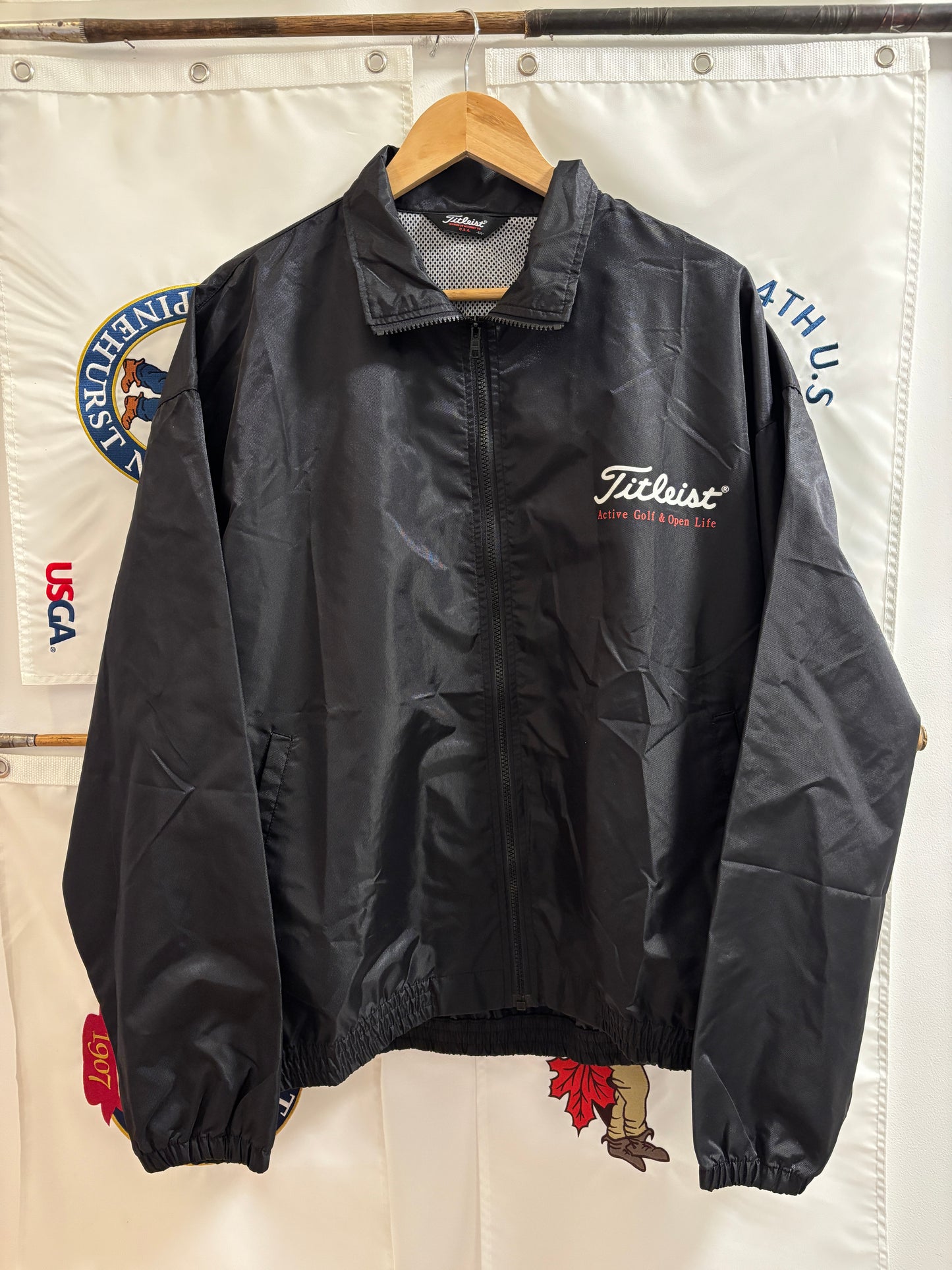 1990s Vintage Titleist Active Golf & Open Life Coaches Jacket