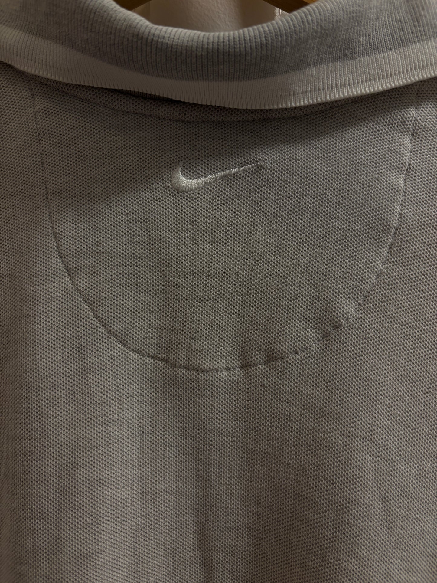 1990s Vintage Nike Tiger Woods Yin Yang Logo Pullover Polo Gray