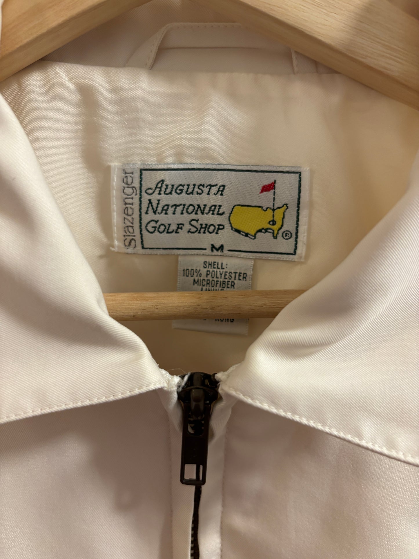 1990s Vintage Masters Slazenger Coaches Jacket Cream