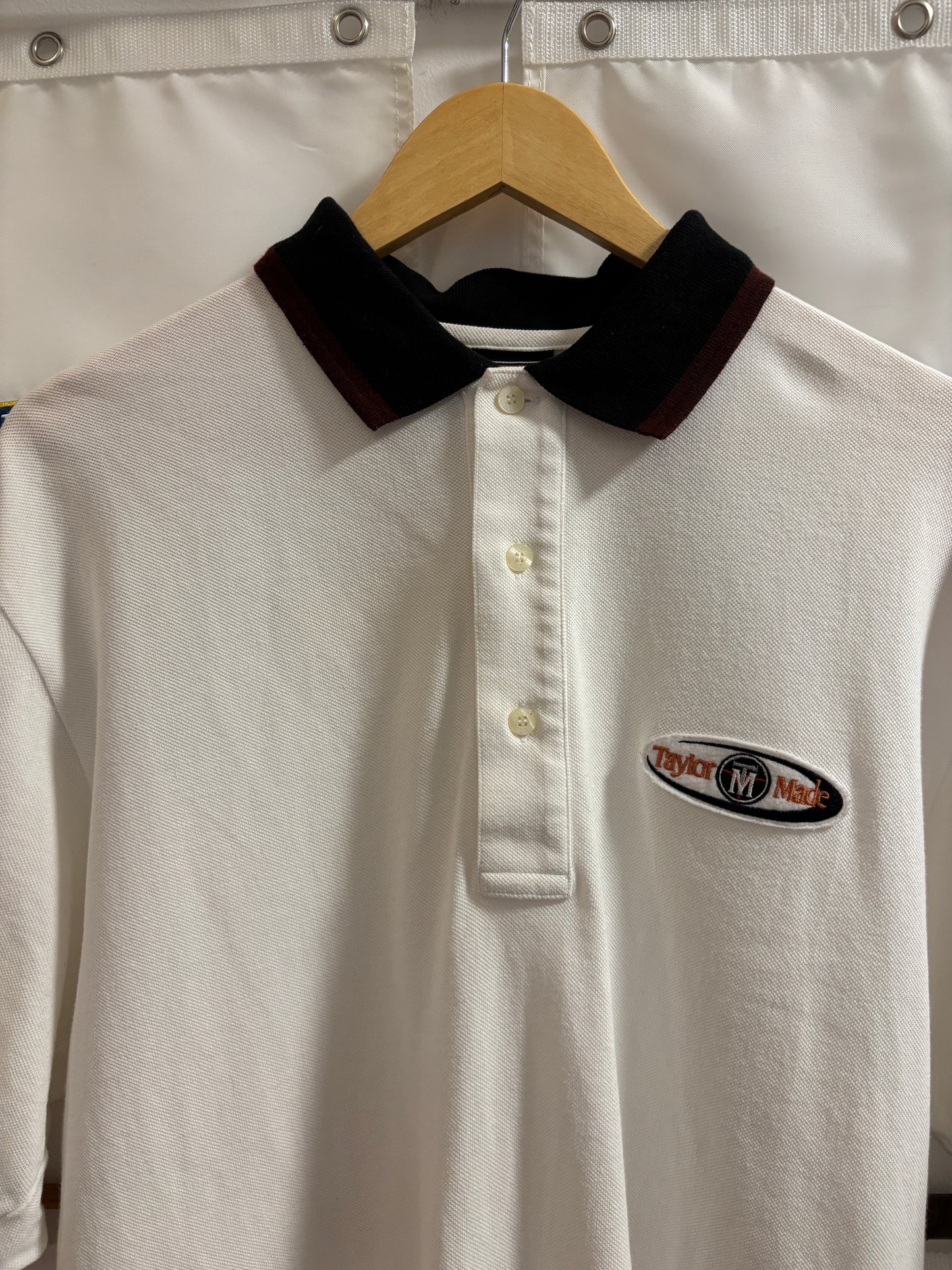 1990s Vintage Taylormade Script TM Circle Logo Polo
