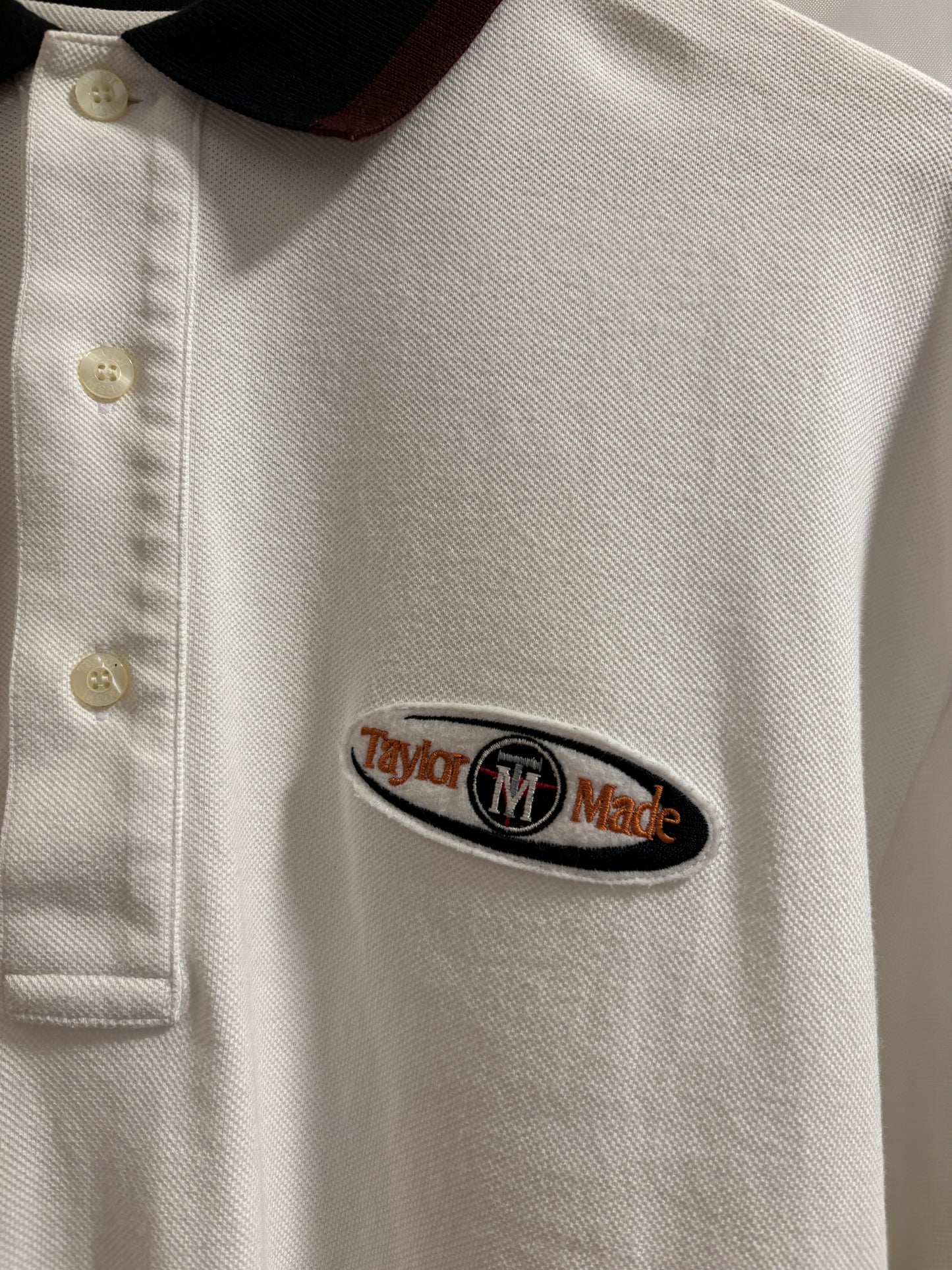 1990s Vintage Taylormade Script TM Circle Logo Polo