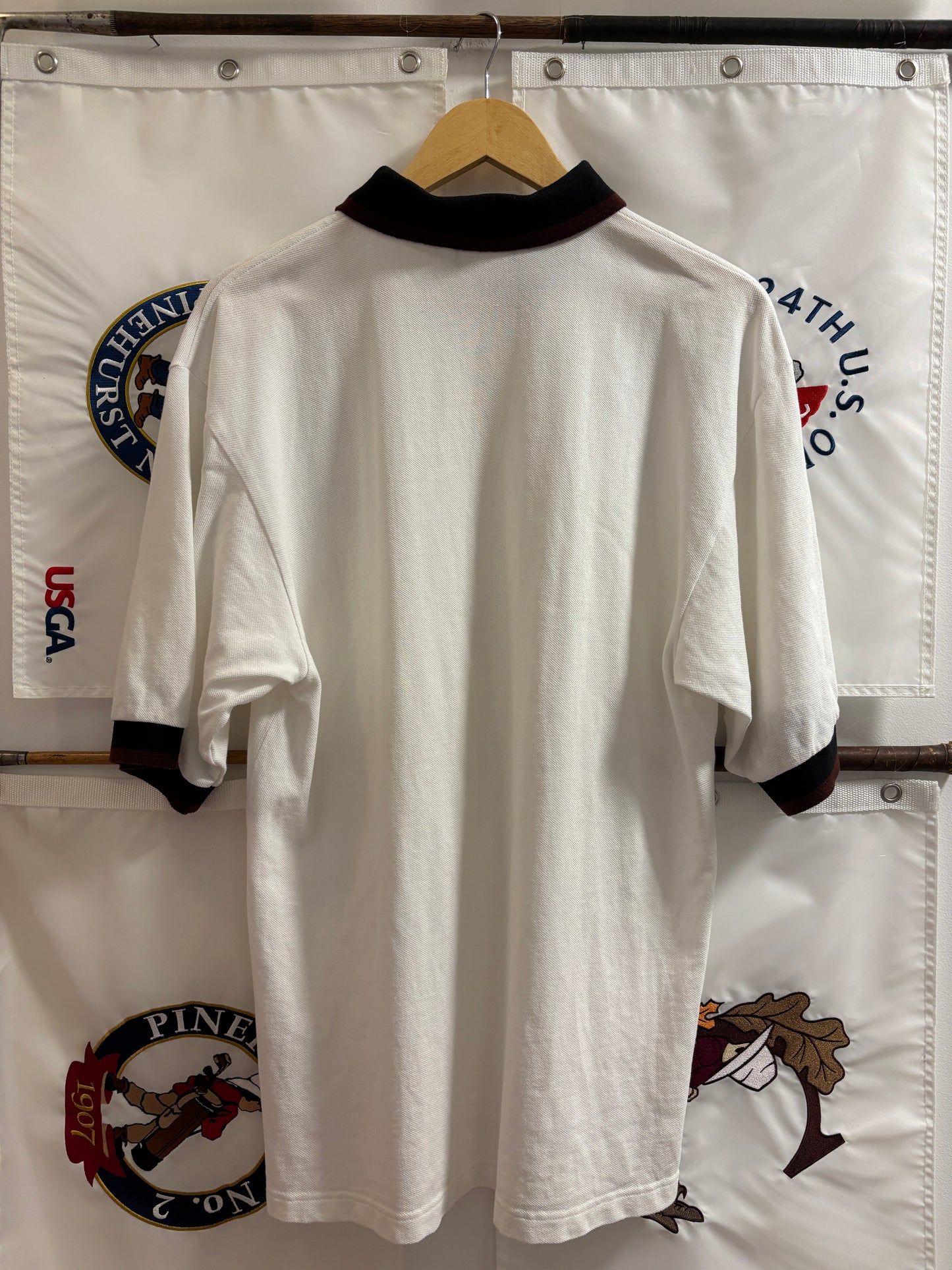 1990s Vintage Taylormade Script TM Circle Logo Polo