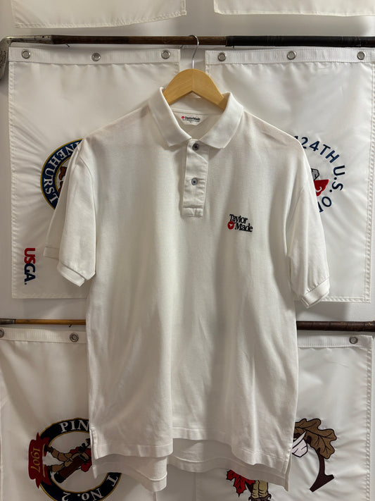 1990s Vintage Taylormade Classic Logo Polo White