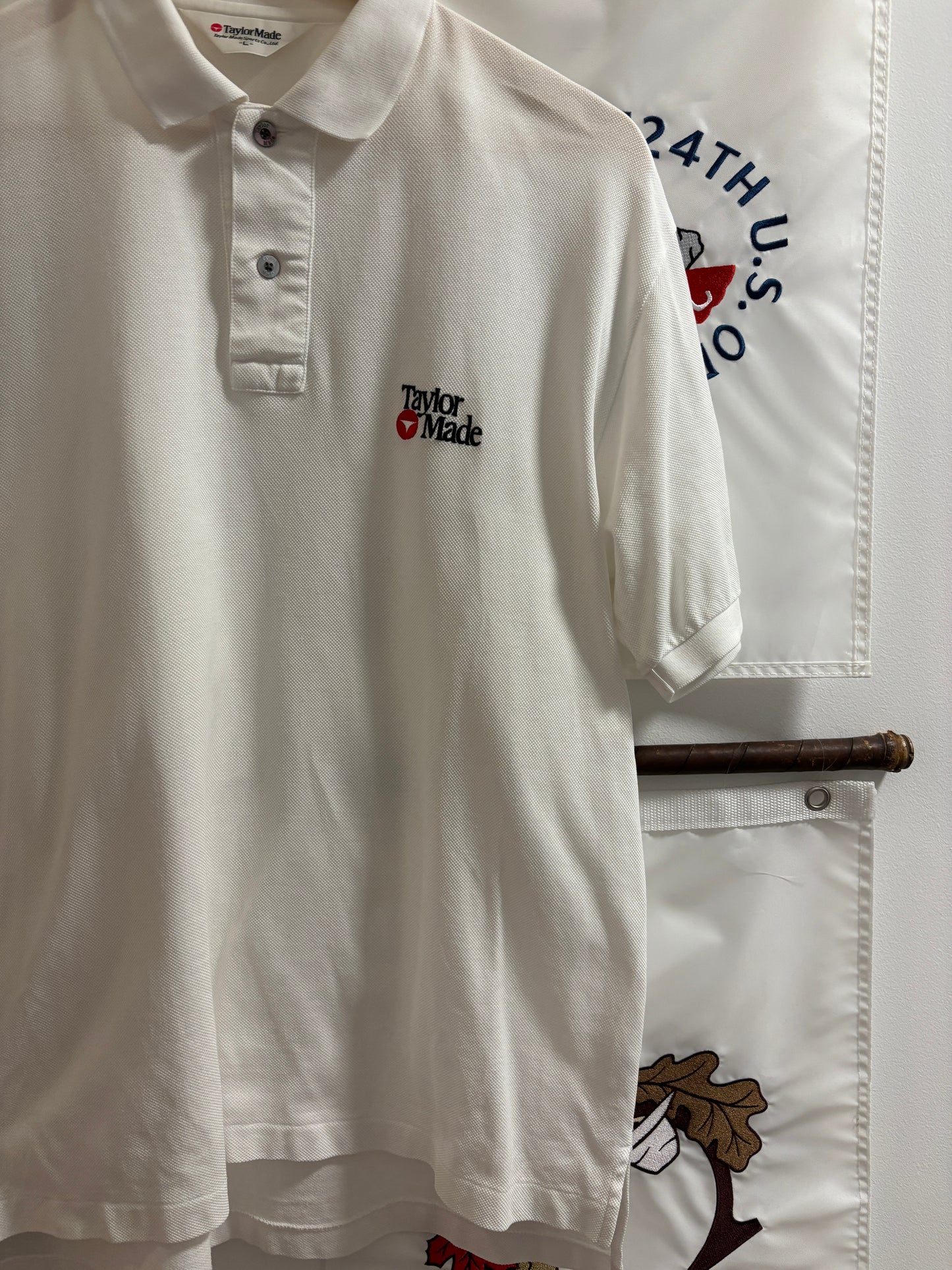 1990s Vintage Taylormade Classic Logo Polo White