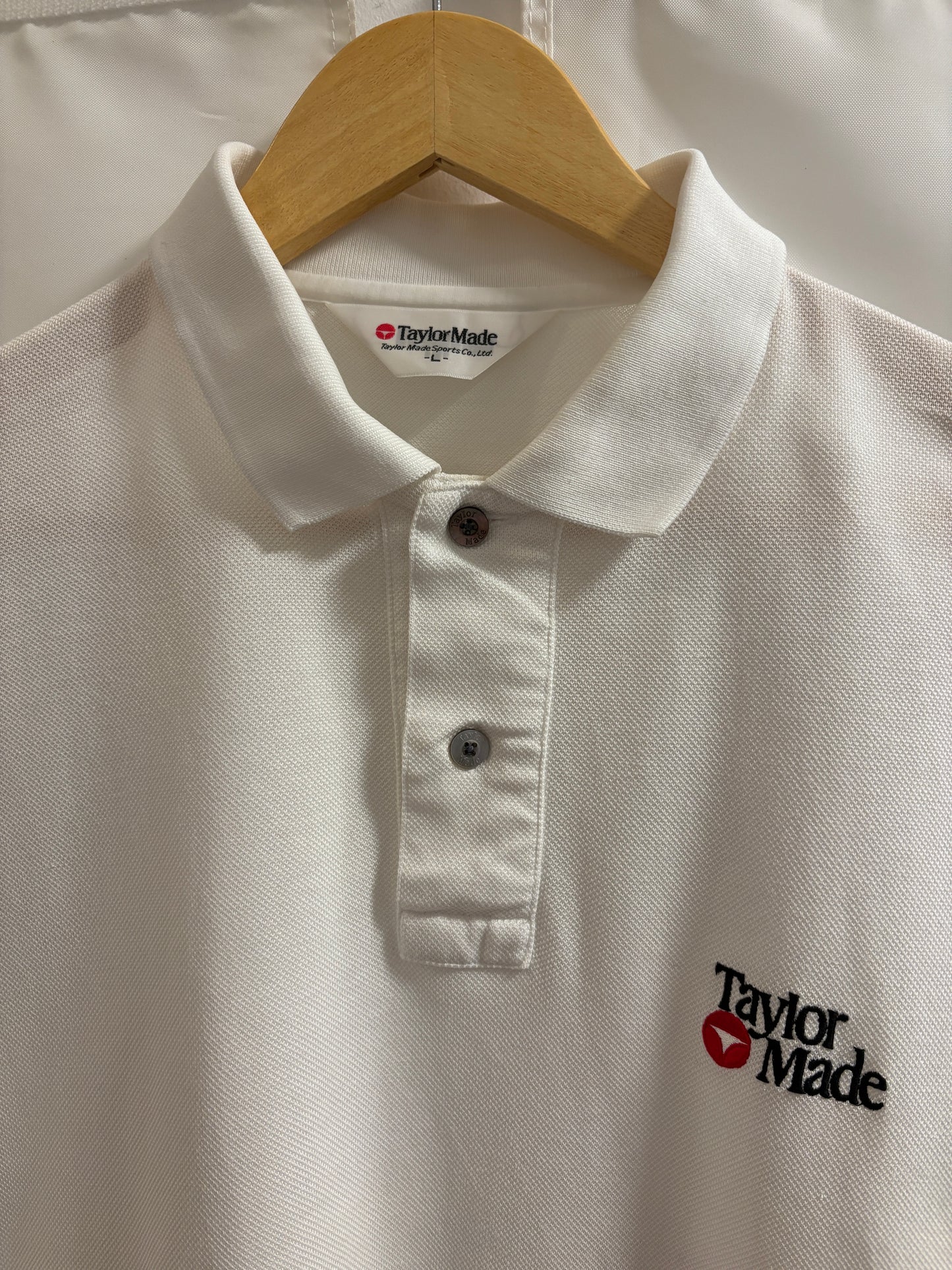 1990s Vintage Taylormade Classic Logo Polo White