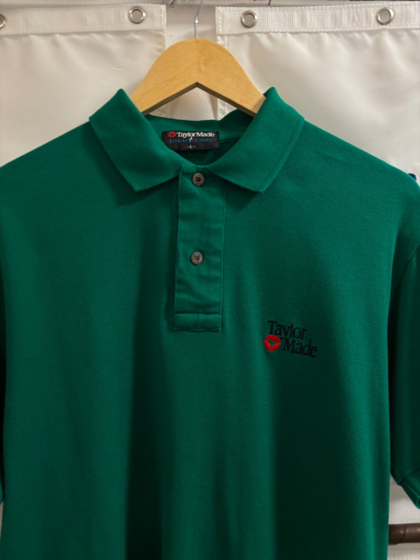 1990s Vintage Taylormade Classic Logo Polo Green
