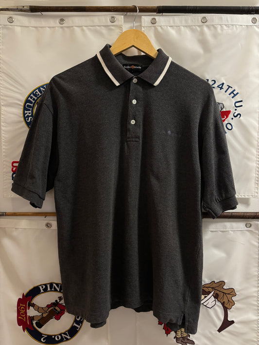 1990s Vintage Taylormade Script Logo Polo Gray