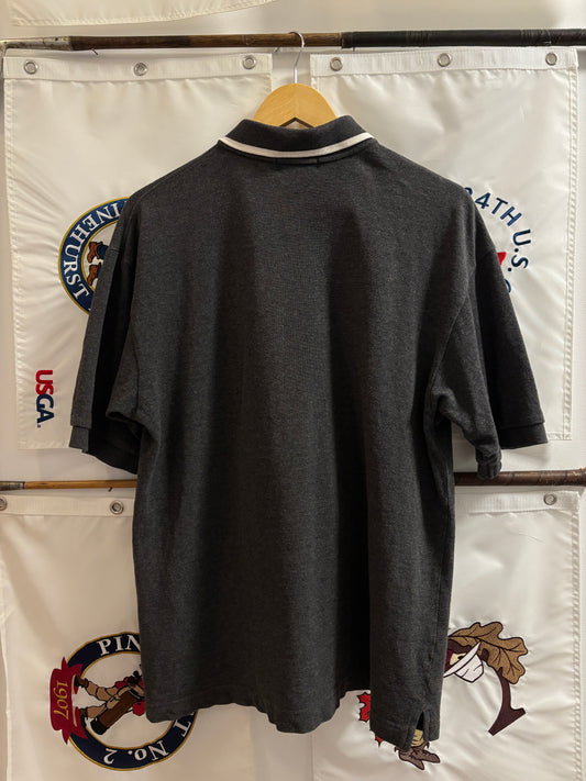 1990s Vintage Taylormade Script Logo Polo Gray